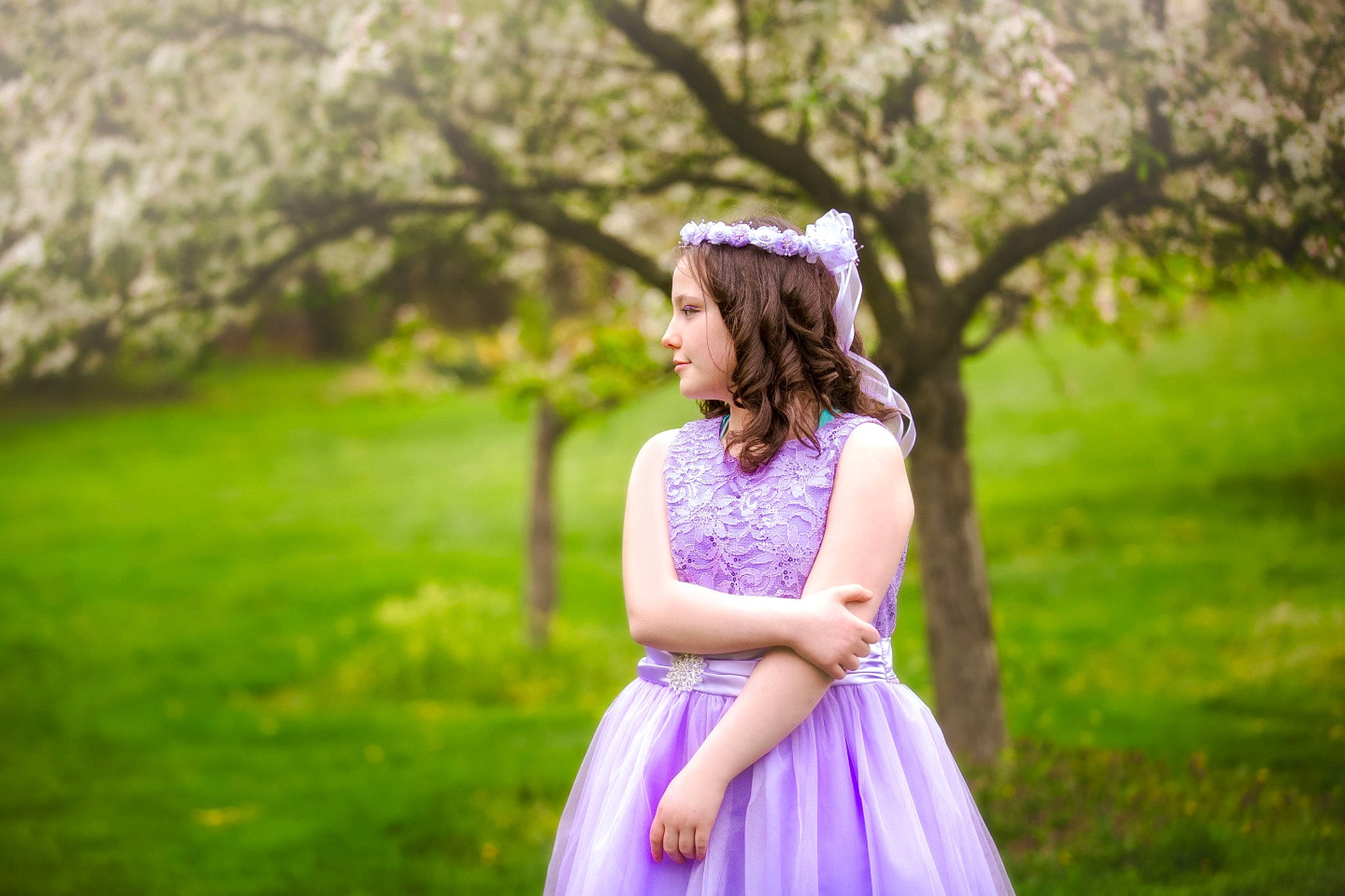 Kaleigh is registered to the contest to win money with this photo: bridal_clothing, bridal_party_dress, clothing, day_dress, dress, flash_photography, formal_wear, gown, grass, grassland, happy, leisure, long_hair, magenta, meadow, one_piece_garment, people_in_nature, person, pink, plant