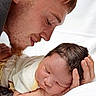Waylon joined the competition — help win amazing prizes! newborn, baby, man, beard, sleeping, tenderness, hand, face, closeup, skin, gentle, portrait, intimacy, love, family, rest, comfort, white_background, human, parent
