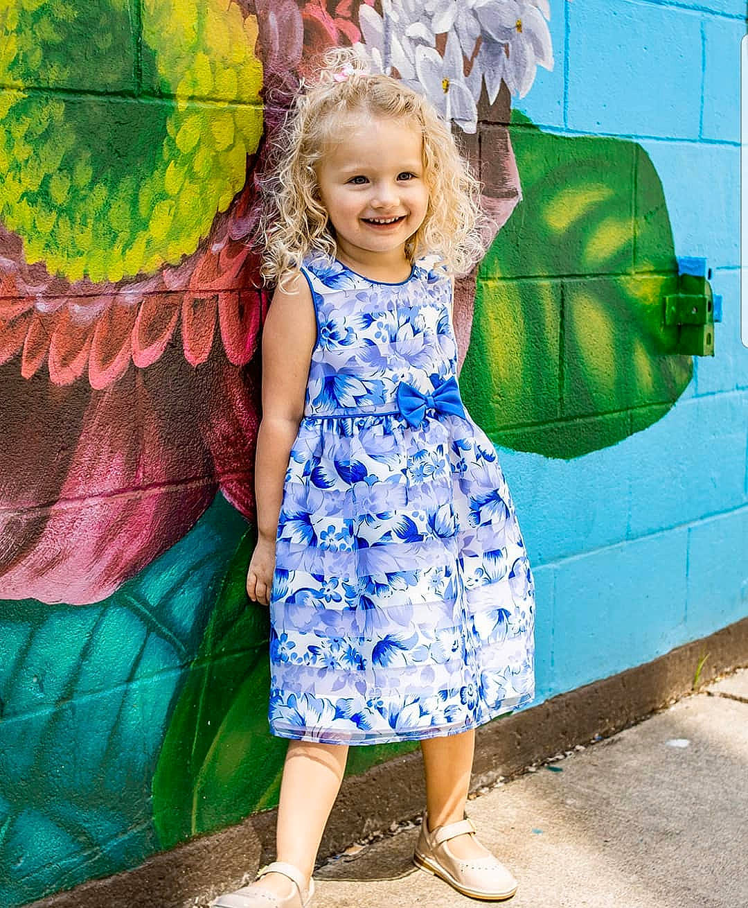 Arilyn joined the competition — help win amazing prizes! child, child_model, clothing, design, dress, green, joy, pattern, person, plant, summer, toddler, turquoise