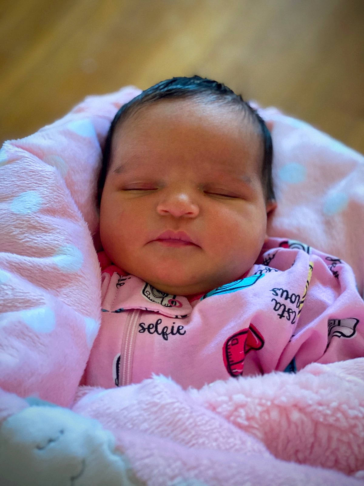 Caydence joined the competition — help win amazing prizes! baby, bedtime, cheek, child, face, head, lip, mouth, nose, person, pink, skin, sleep, toddler