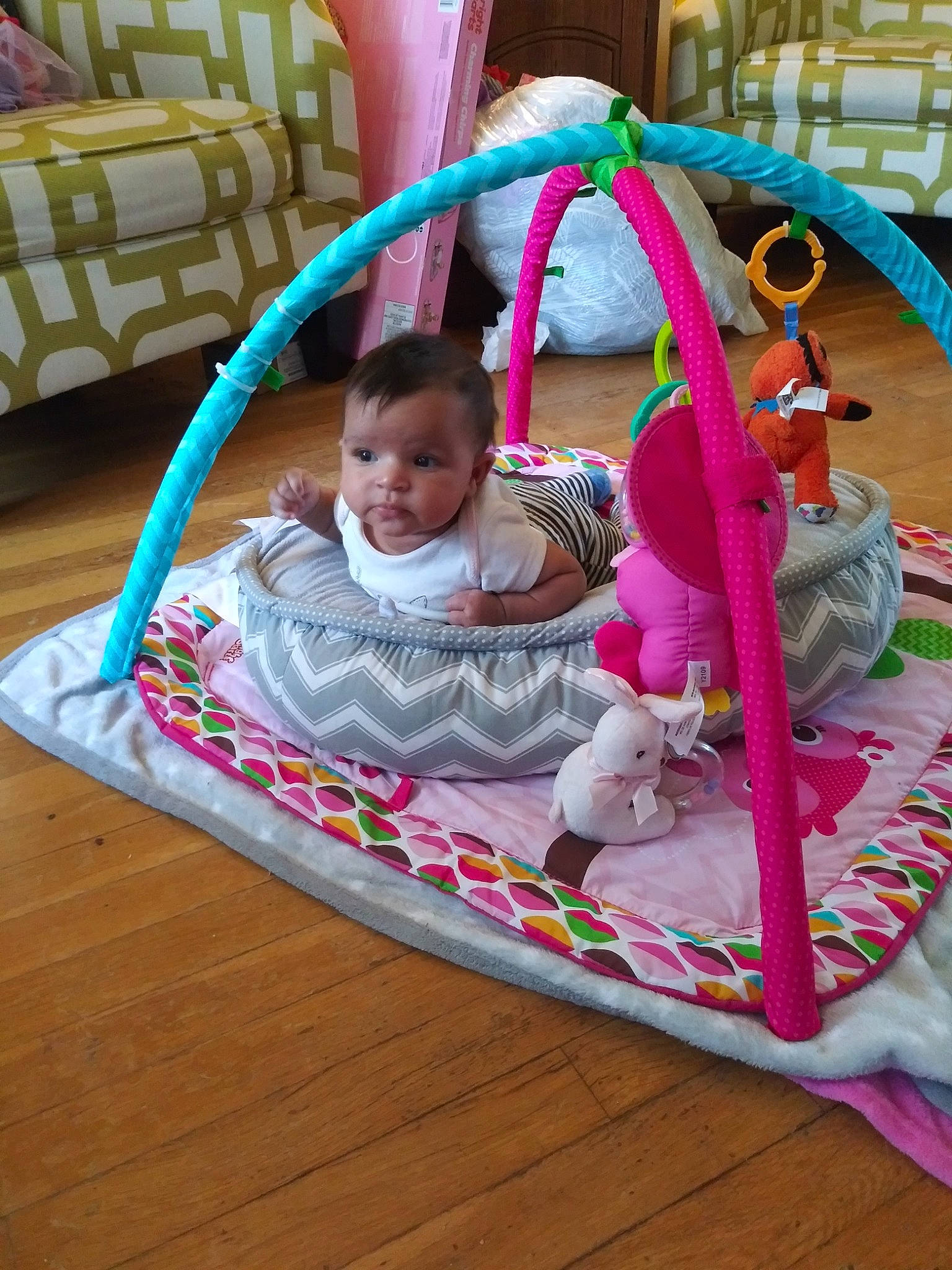 Caydence is registered to the contest to win money with this photo: baby_products, baby_toys, child, person, play, playmat, product, toddler, toy