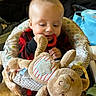 Waylon joined the competition — help win amazing prizes! baby, baby_accessory, baby_seat, chewing, child, child_playing, closeup, comfort, cushion, cute, home, indoor, infant, person, plush_toy, red_pajamas, seat, soft_toys, teddy_bear, toy