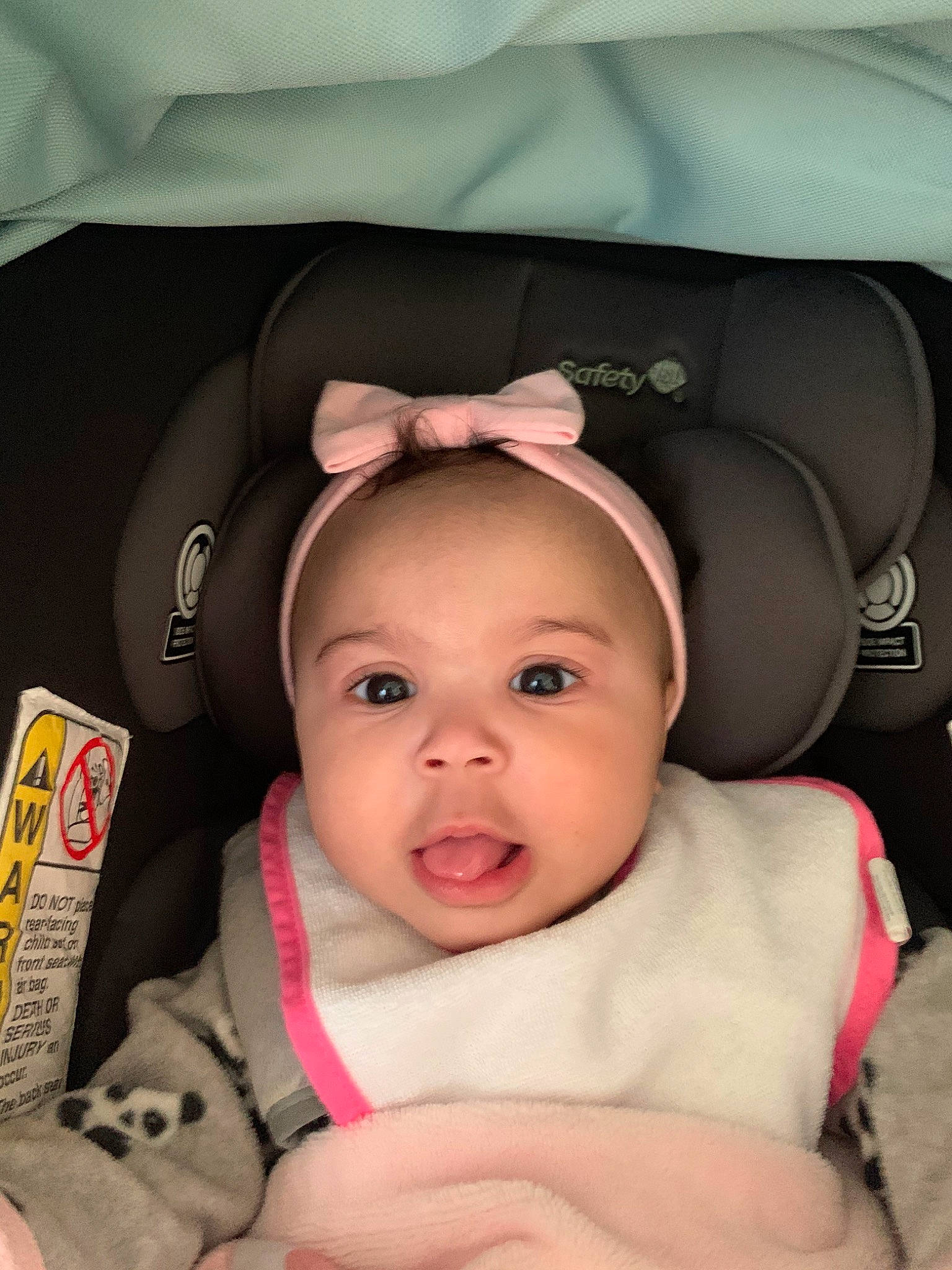 Kiyah joined the competition — help win amazing prizes! baby, baby_carriage, baby_in_car_seat, baby_products, birth, car_seat, cheek, child, ear, face, head, lip, person, photography, product, sitting, skin, smile, toddler
