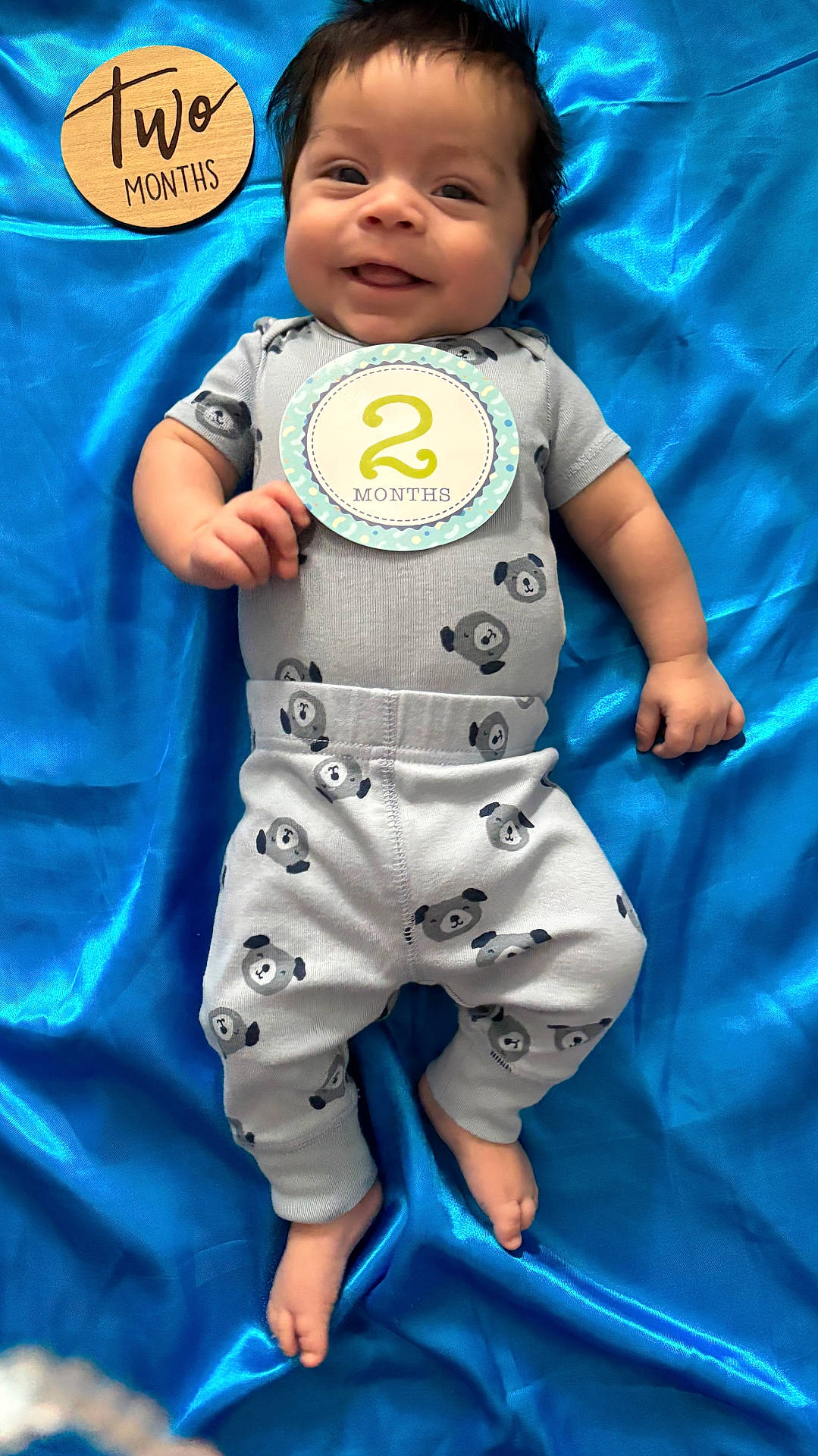 Roman joined the competition — help win amazing prizes! applique, baby, badge, bodypart, clothing, dress, face, finger, formalwear, hand, head, homedecor, pajamas, pants, pattern, person, photography, portrait, suit, toy
