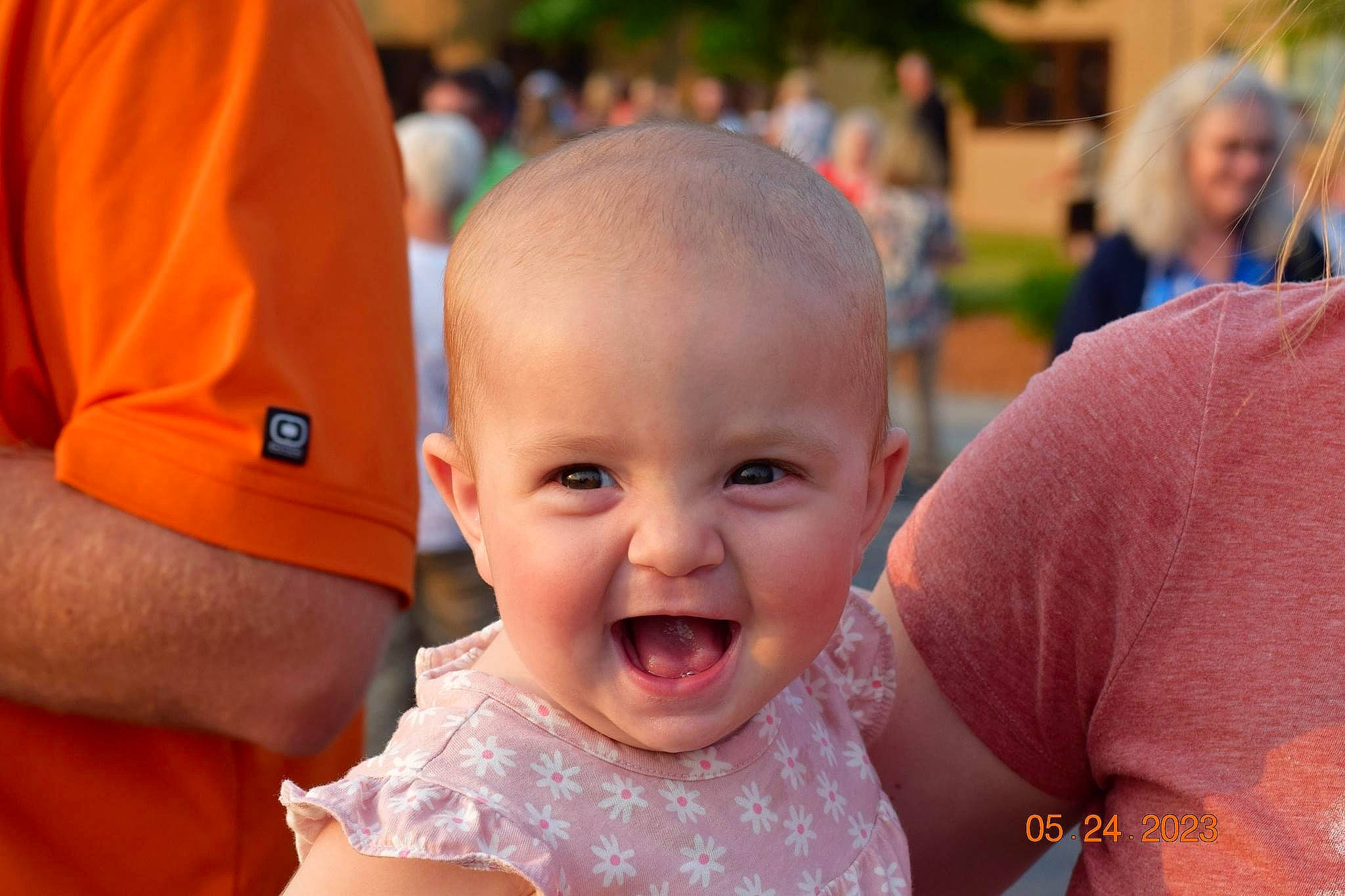 Emilia joined the competition — help win amazing prizes! baby, baby_toddler_clothing, child, event, fun, grass, happy, jewellery, laugh, leisure, necklace, person, portrait_photography, recreation, skin, smile, toddler, vacation