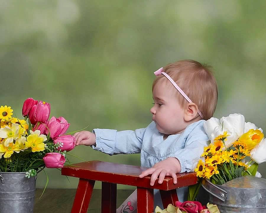 Lilliana is registered to the contest to win money with this photo: baby, bouquet, child, cut_flowers, floral_design, floristry, flower, flower_arranging, happy, person, petal, plant, rose, sitting, spring, toddler, wildflower, yellow