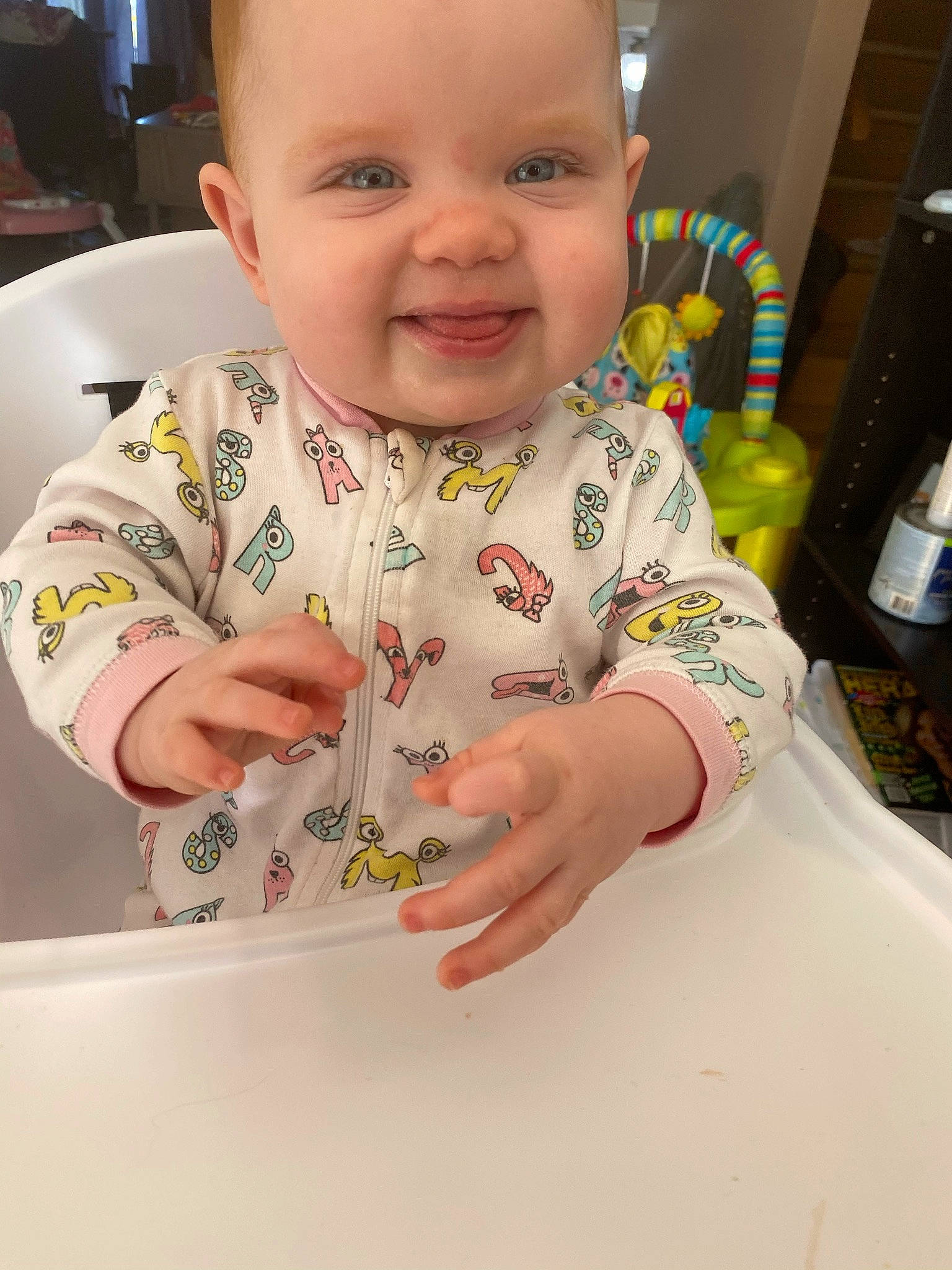 Karlee is registered to the contest to win money with this photo: art, baby, baby_toddler_clothing, cheek, child, chin, eye, eyebrow, finger, fun, happy, head, iris, joy, nose, person, product, skin, sleeve, smile