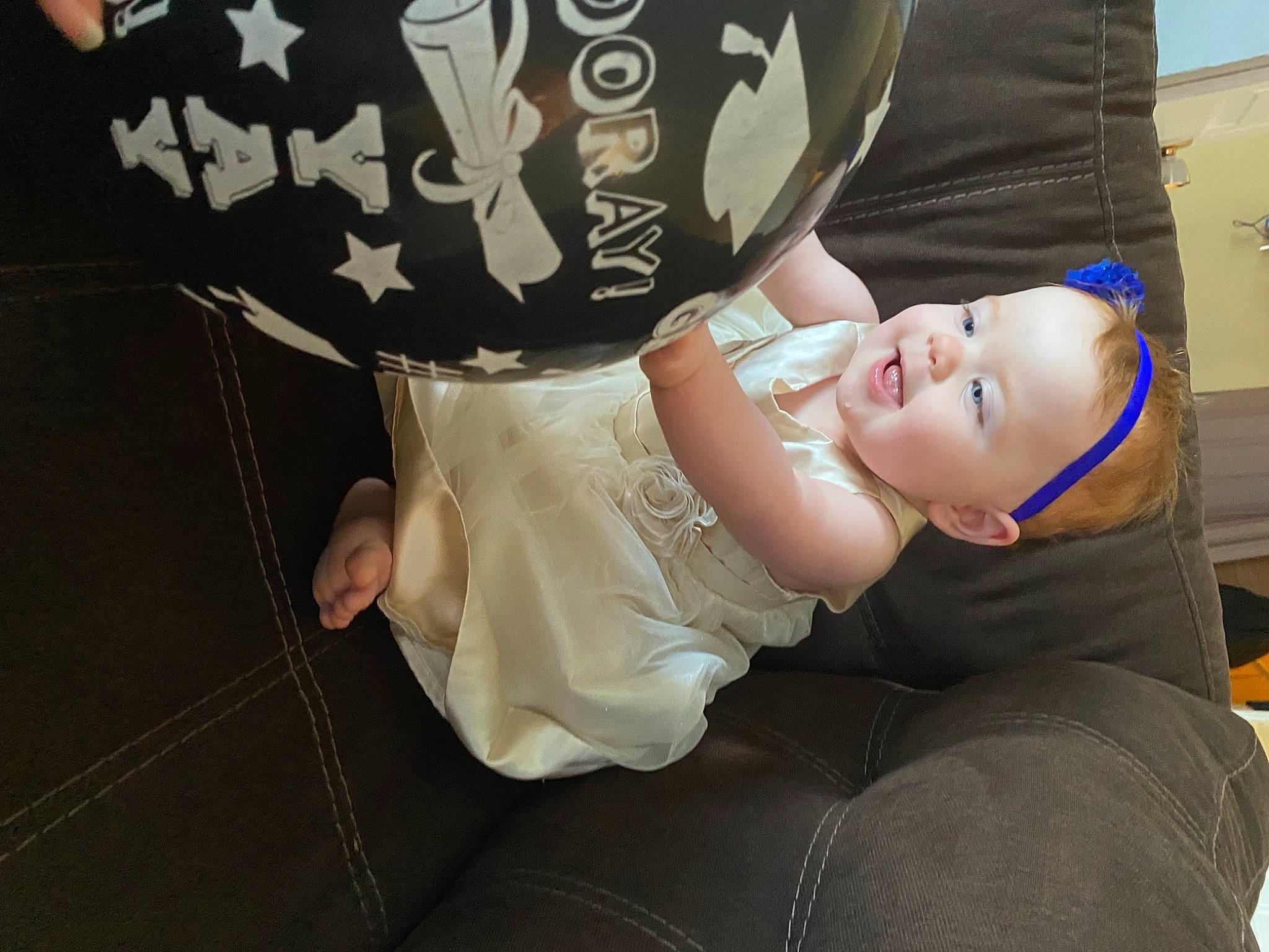 Karlee is registered to the contest to win money with this photo: abdomen, baby, child, comfort, dress, elbow, flash_photography, gesture, glasses, happy, hat, human_body, human_leg, person, plant, sleeve, smile, thigh, toddler, tree