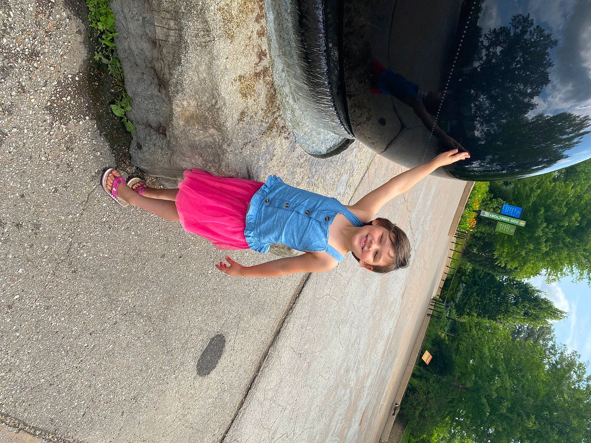 Aarabella joined the competition — help win amazing prizes! adventure, asphalt, concrete, electric_blue, fun, grass, joy, leisure, nature, person, plant, recreation, road_surface, shadow, sidewalk, sky, smile, tints_and_shades, toddler, tree