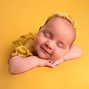Ivy joined the competition — help win amazing prizes! accessories, baby, bodypart, bonnet, clothing, face, finger, hand, happy, hat, head, headband, newborn, person, photography, portrait, sleeping, smile