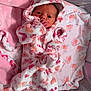 baby, bed, blanket, bonnet, clothing, crib, cushion, face, furniture, hat, head, homedecor, infantbed, newborn, person, photography, portrait, quilt, sleeping, towel