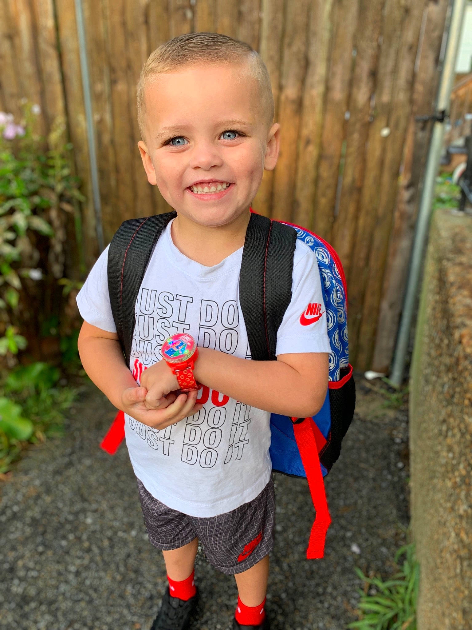 Vincent joined the competition — help win amazing prizes! child, child_model, denim, jeans, joy, outerwear, pattern, people, person, plant, play, shoe, shorts, sleeve, smile, style, summer, t_shirt, toddler, vacation