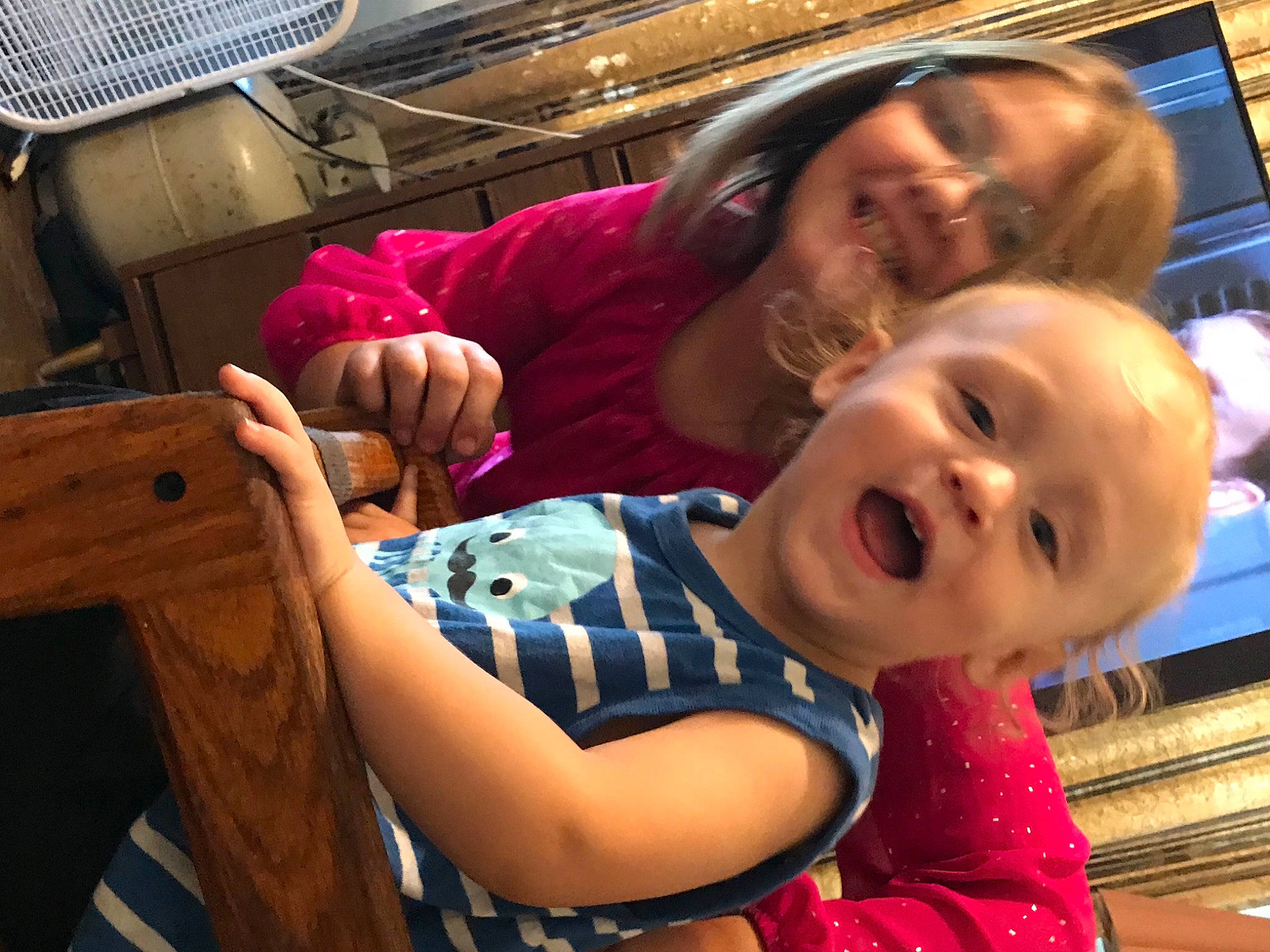 Sunny is registered to the contest to win money with this photo: cheek, child, eye, fun, happy, joy, person, selfie, smile, toddler