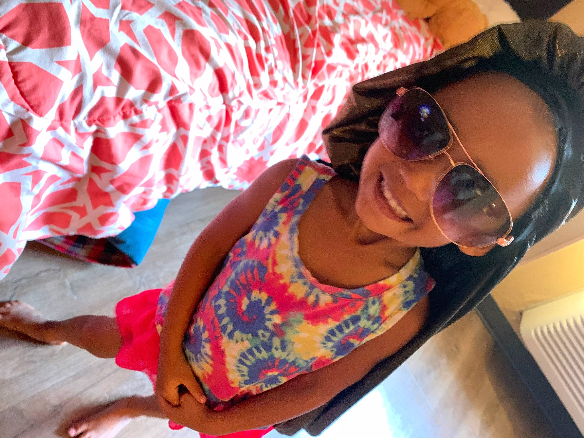 Amari joined the competition — help win amazing prizes! baseball_cap, comfort, cool, event, eyewear, fun, goggles, hairstyle, happy, hat, jewellery, joy, leisure, magenta, mouth, pattern, person, pink, smile, sunglasses