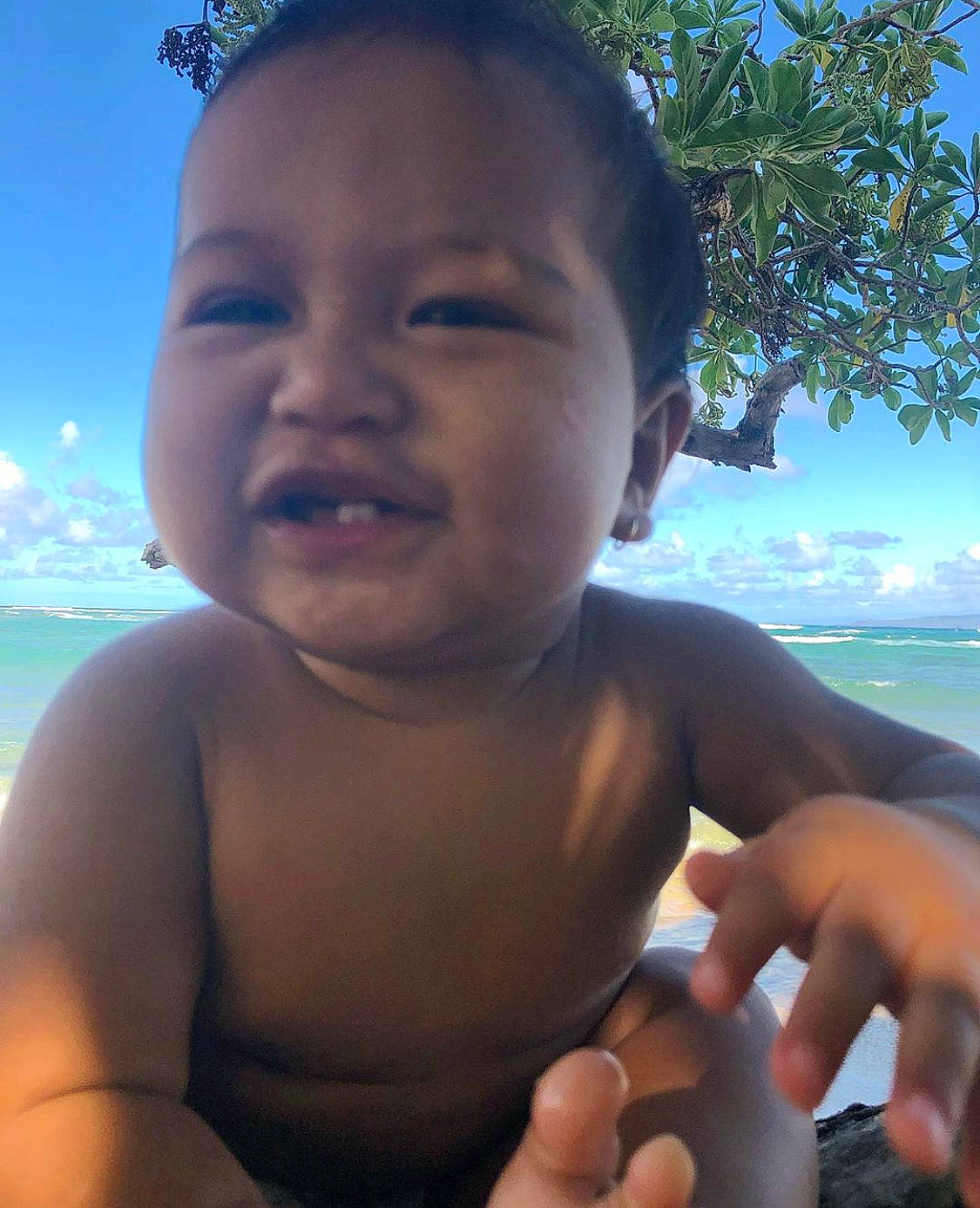 Aaezial joined the competition — help win amazing prizes! baby, beach, child, face, facial_expression, finger, fun, gesture, hand, happy, mouth, muscle, neck, person, skin, sky, smile, summer, thumb, toddler