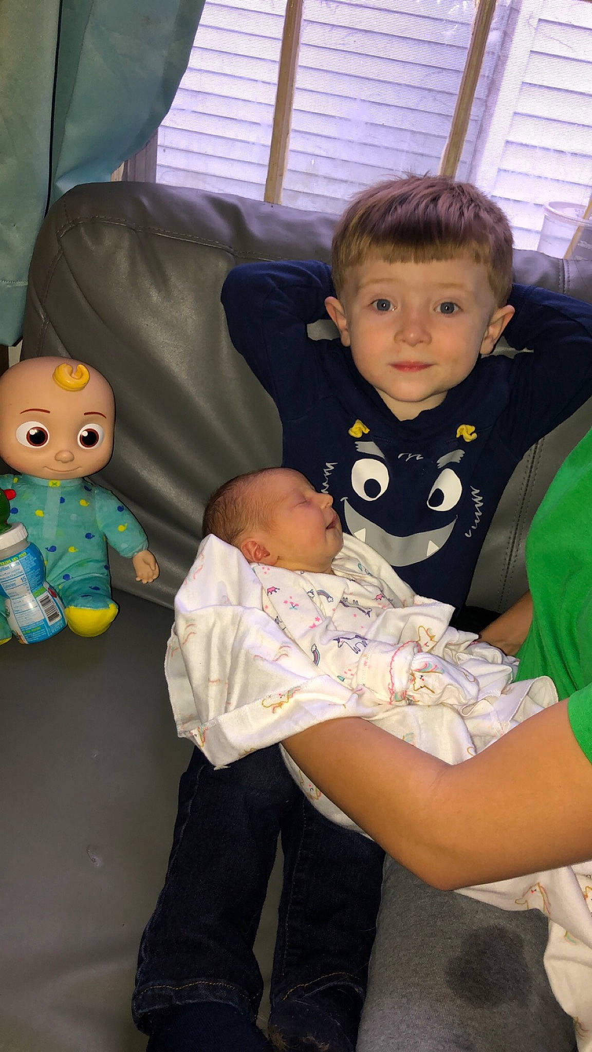 Aidyn joined the competition — help win amazing prizes! arm, baby, child, comfort, couch, eye, facial_expression, finger, fun, hairstyle, happy, lap, mammal, organ, person, photograph, product, skin, toddler, toy