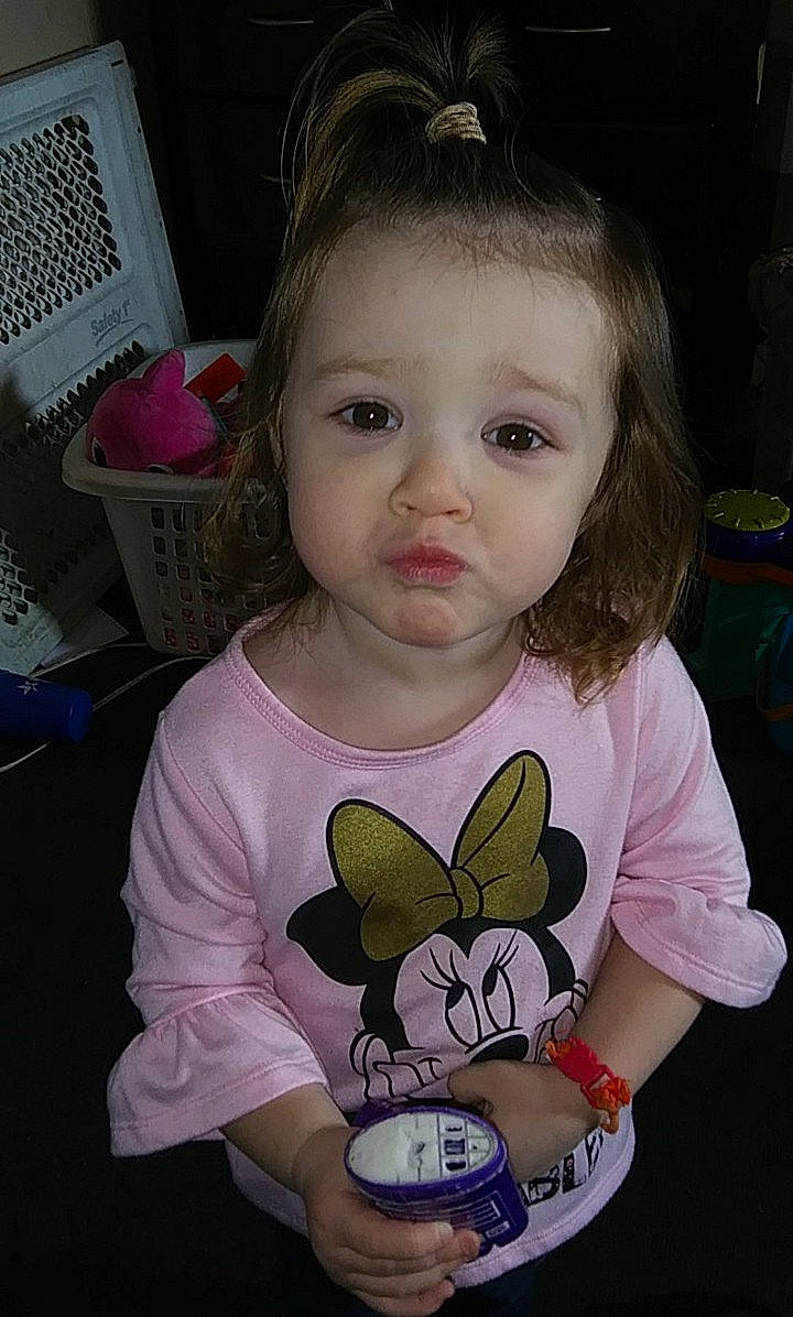 Araya joined the competition — help win amazing prizes! baby_toddler_clothing, cheek, child, ear, face, forehead, iris, neck, person, pink, smile, toddler