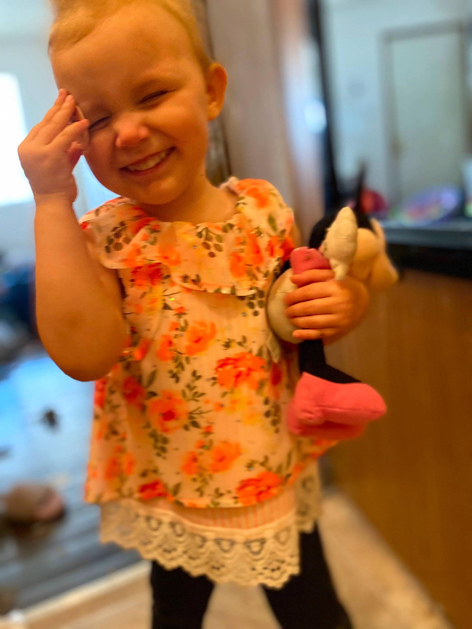 Skylar is registered to the contest to win money with this photo: baby_toddler_clothing, cheek, child, event, finger, fun, gesture, hairstyle, happy, iris, joy, pattern, person, picture_frame, play, room, skin, sleeve, smile, t_shirt