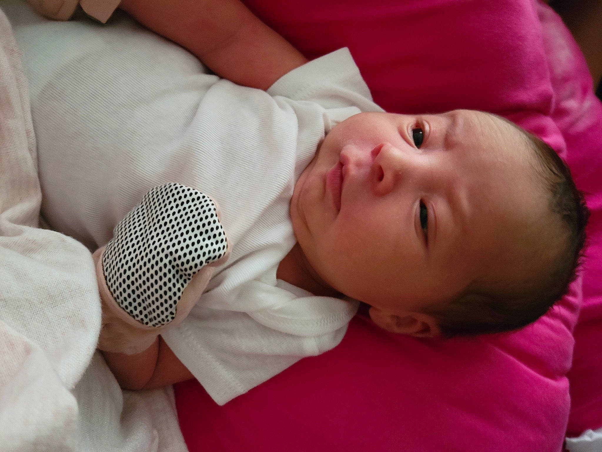 Alicia joined the competition — help win amazing prizes! baby, baby_sleeping, baby_toddler_clothing, cheek, child, close_up, comfort, eyelash, linens, lip, nose, pattern, person, skin, sleep, sleeve, textile, toddler