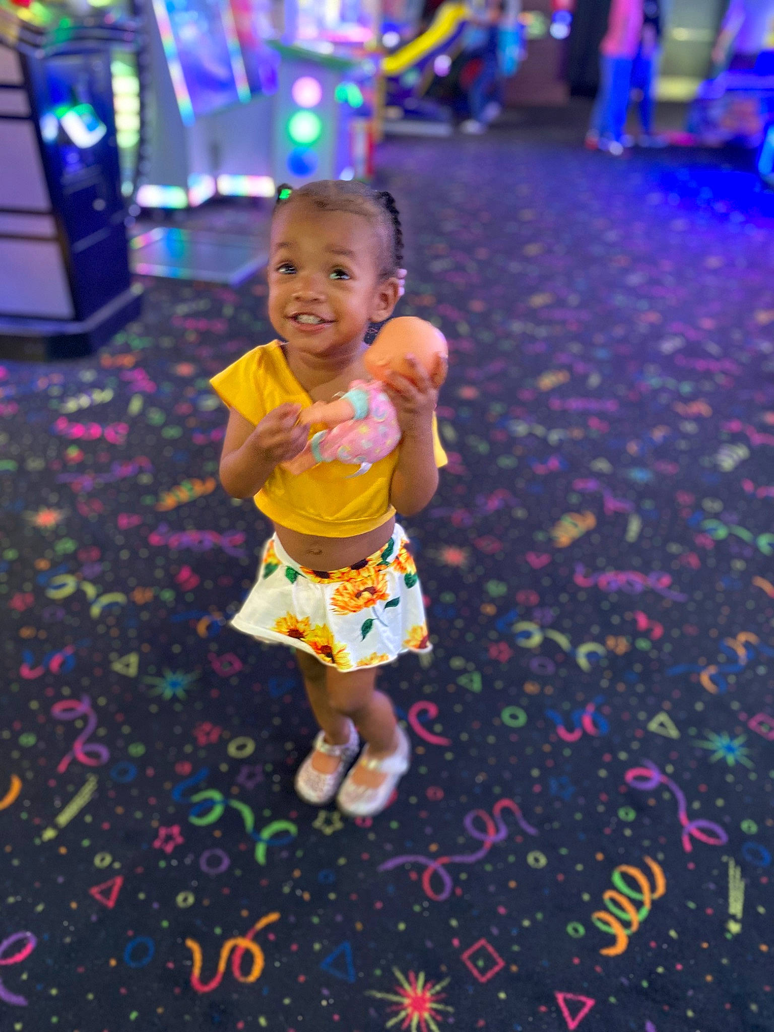 Caelan joined the competition — help win amazing prizes! baby, child, city, entertainment, event, flash_photography, flooring, fun, happy, head, joy, leisure, lighting, magenta, performing_arts, person, play, public_space, purple, recreation
