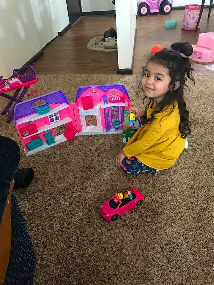 Lailah joined the competition — help win amazing prizes! child, floor, flooring, fun, person, pink, play, toddler, toy