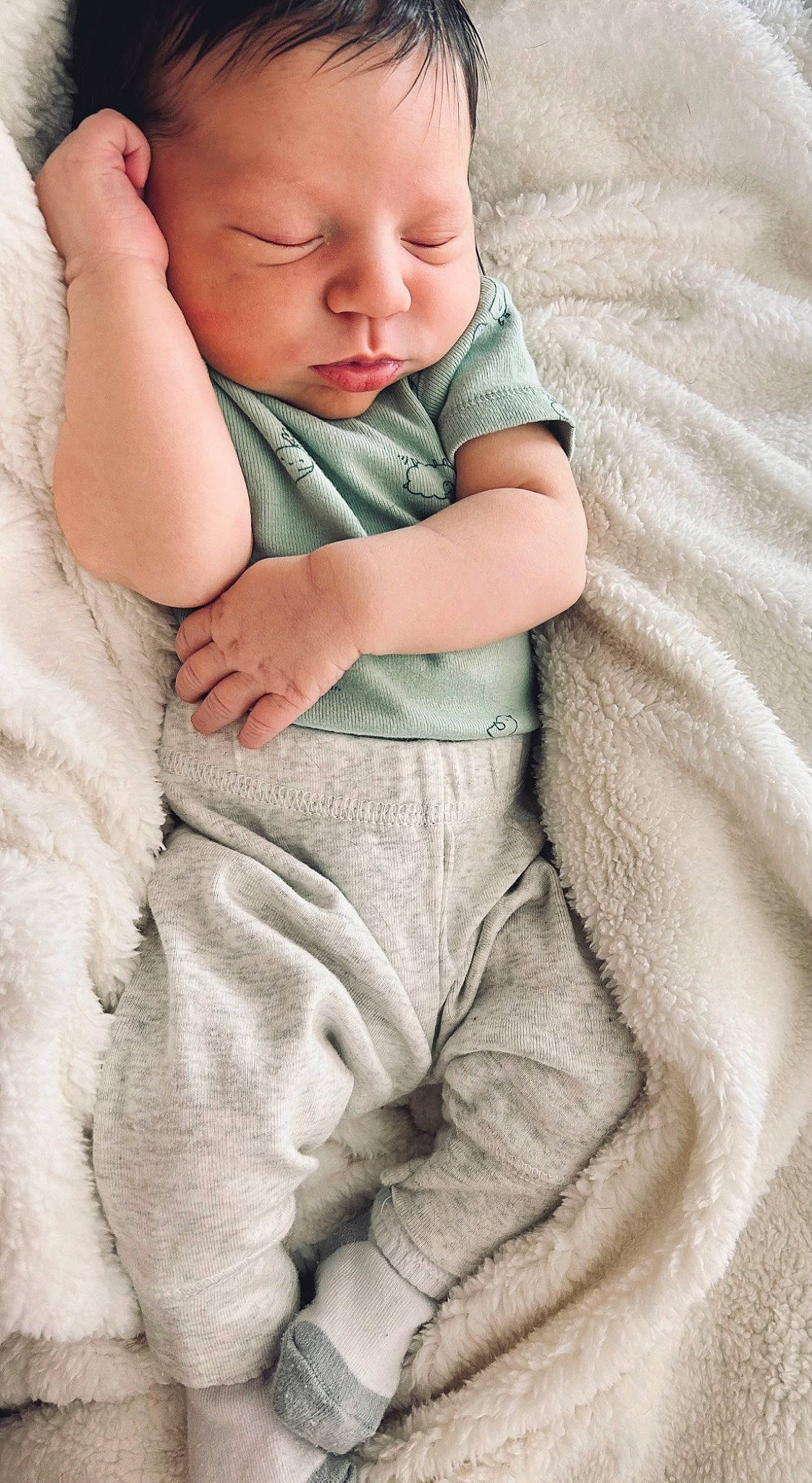 Barrett joined the competition — help win amazing prizes! arm, baby, baby_toddler_clothing, cheek, child, comfort, eye, finger, flash_photography, gesture, hairstyle, hand, happy, linens, pattern, person, sitting, skin, sleeve, textile
