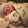 Jaxson joined the competition — help win amazing prizes! newborn, baby, sleeping, blanket, hospital, footprints, cap, wrapped, infant, closeup, face, cozy, resting, soft_lighting, cute, peaceful, child, person, portrait, indoors