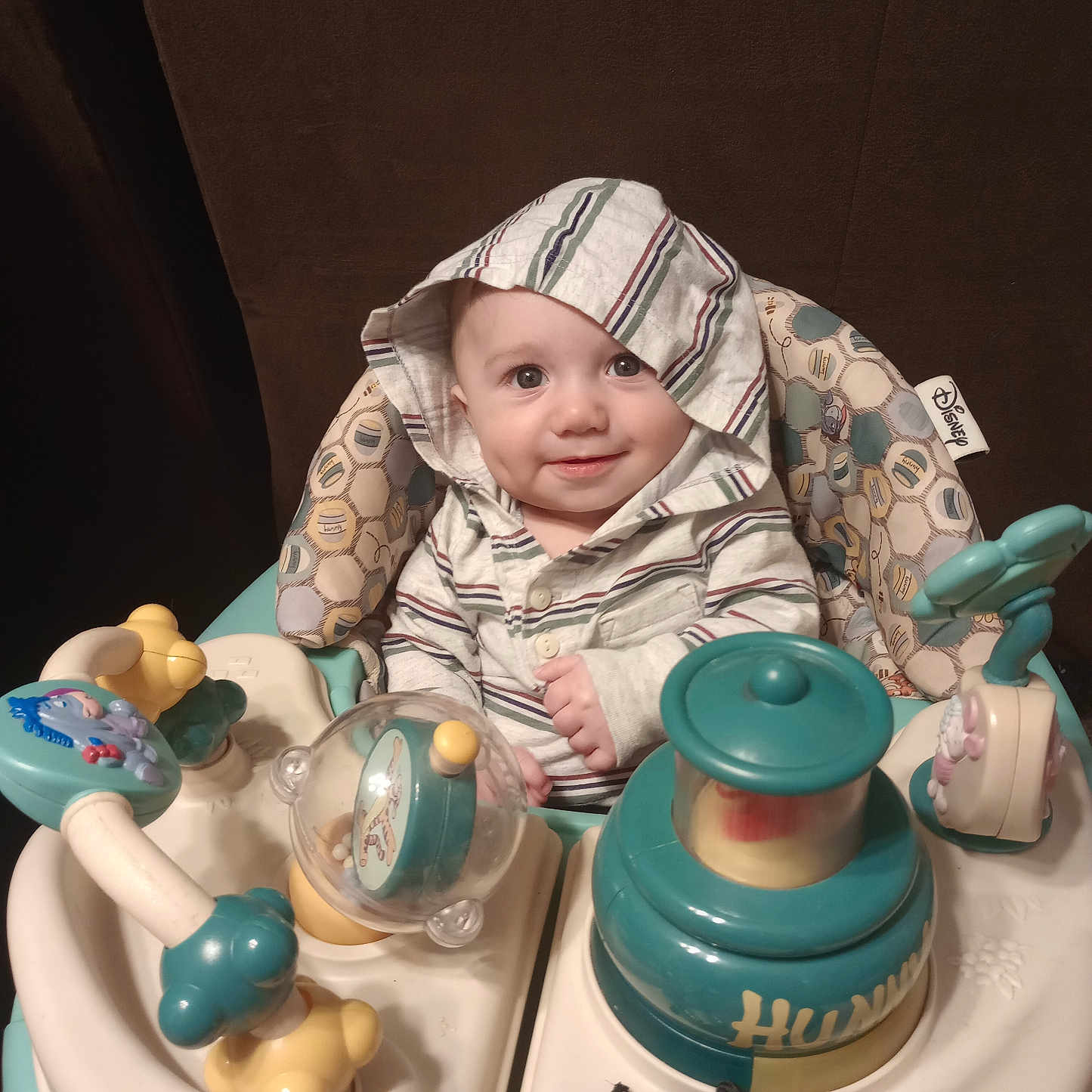 Declan joined the competition — help win amazing prizes! art, baby, blanket, bonnet, cap, clothing, cutlery, face, food, furniture, hat, head, jar, person, photography, porcelain, portrait, pottery, spoon, table