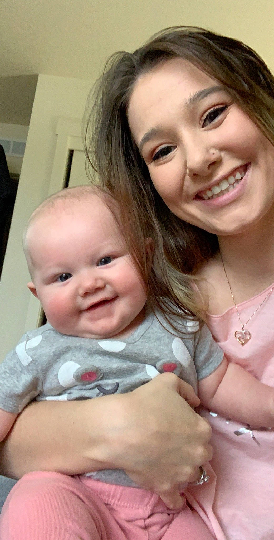 Mckinley joined the competition — help win amazing prizes! baby, cheek, child, daughter, face, facial_expression, joy, lip, mother, person, skin, smile, toddler