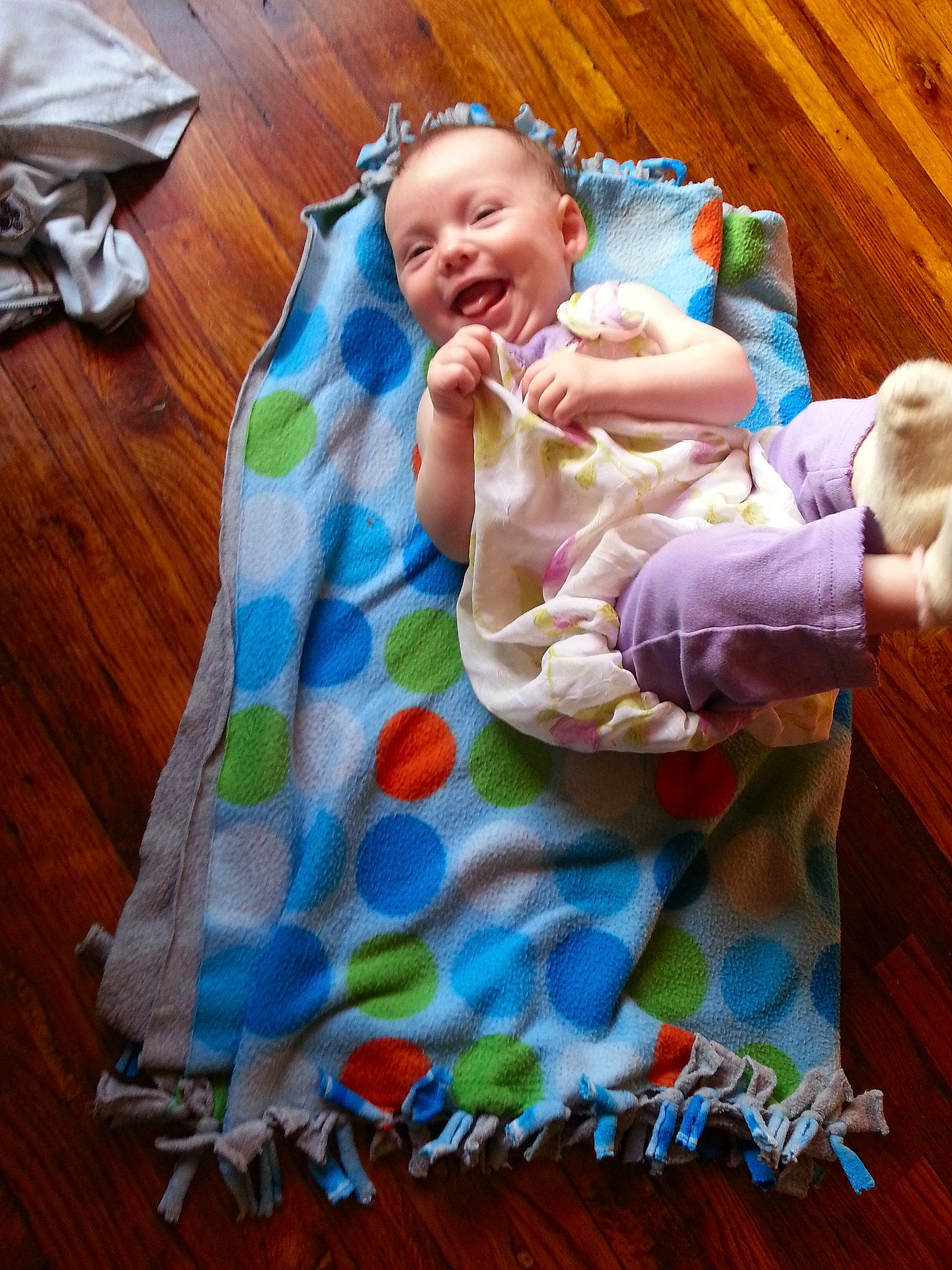 Matilda joined the competition — help win amazing prizes! blue, child, fun, girl, infant, material, person, play, product, smile, textile, toddler