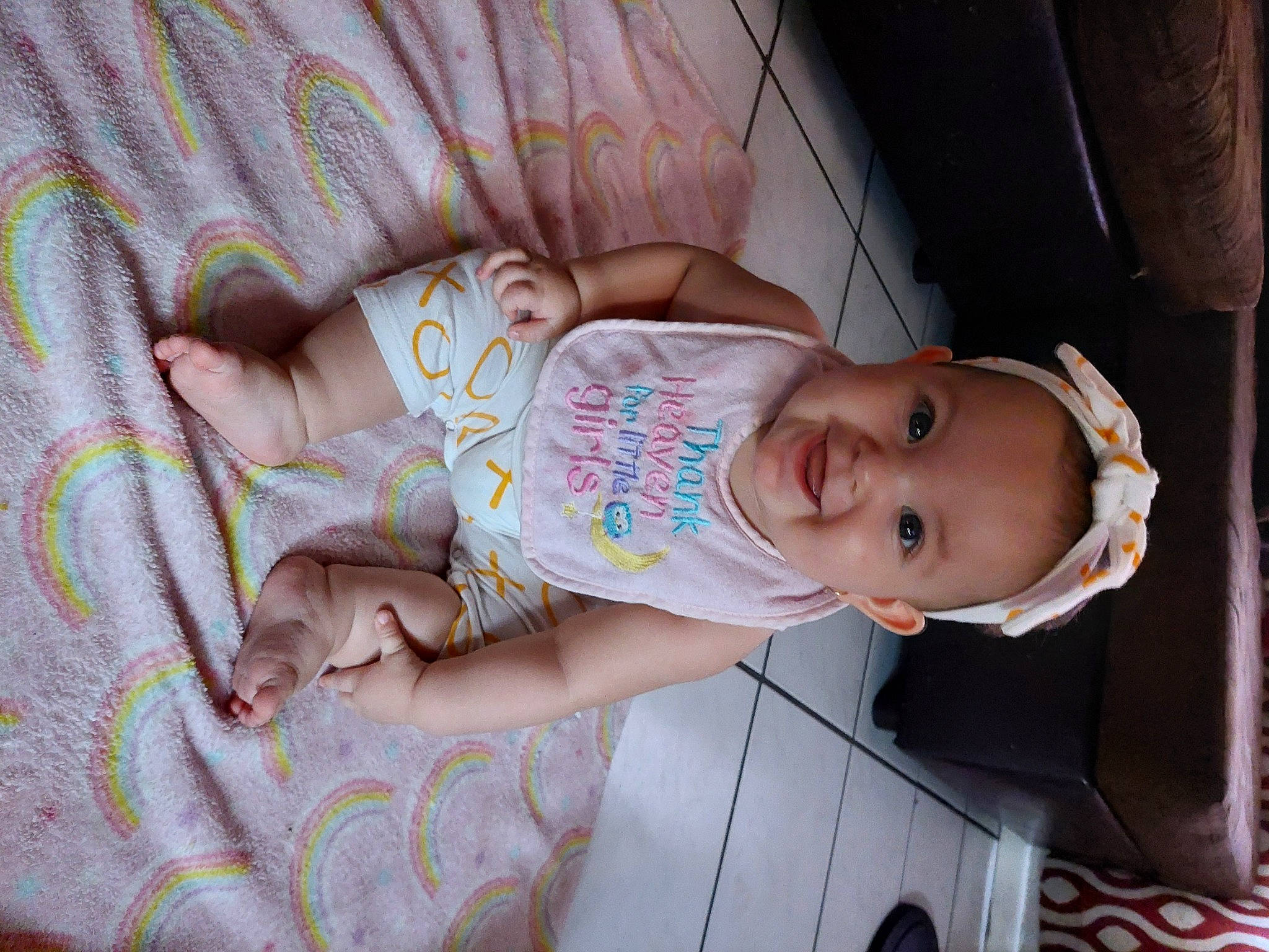 Jaylyn is registered to the contest to win money with this photo: baby, baby_products, baby_toddler_clothing, beauty, child, comfort, eye, fun, happy, hat, joy, linens, pattern, person, pink, product, room, skin, smile, textile