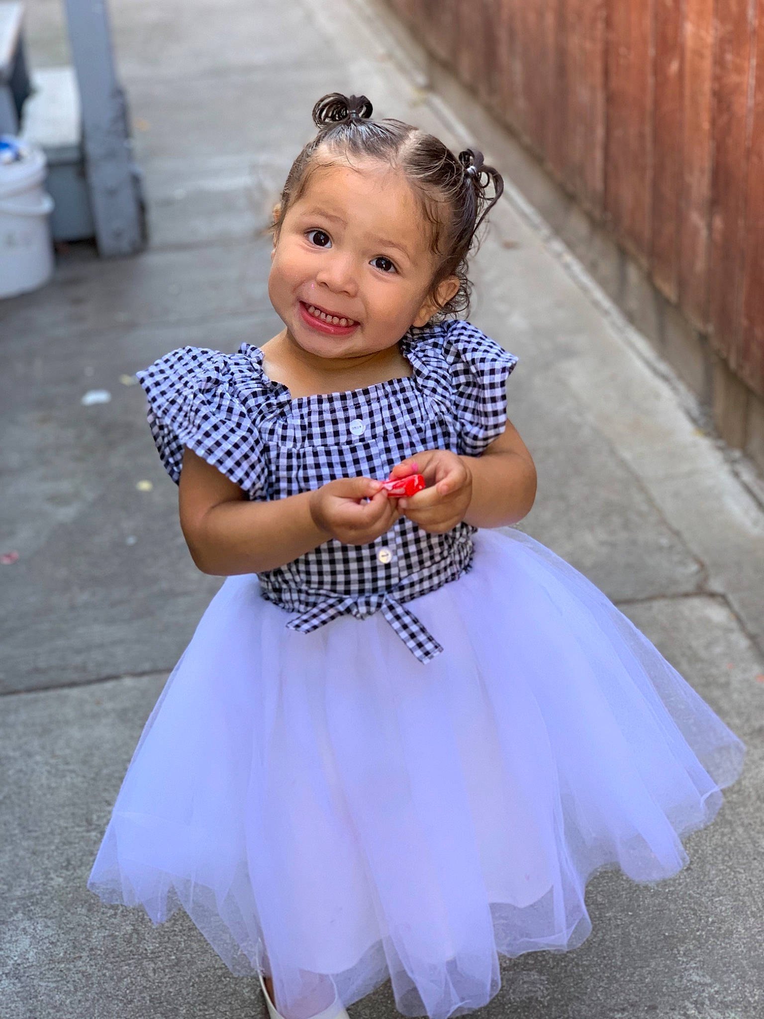Yaneli Flowers joined the competition — help win amazing prizes! baby, baby_toddler_clothing, ballet_tutu, bridal_party_dress, child, child_model, clothing, costume, dress, flower_girl, hair_accessory, joy, person, toddler, white