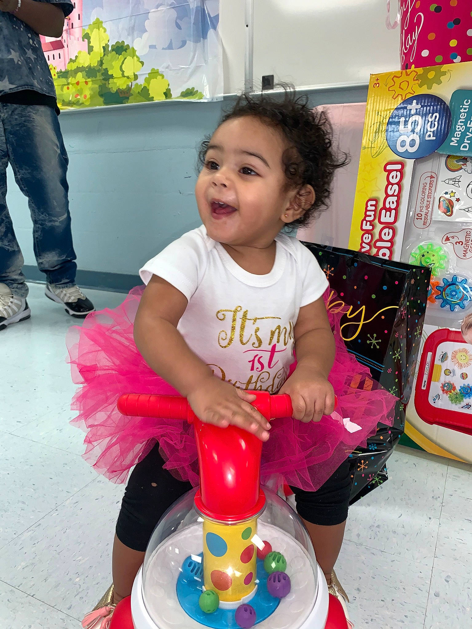 Aubriana joined the competition — help win amazing prizes! child, party_supply, person, play, toddler