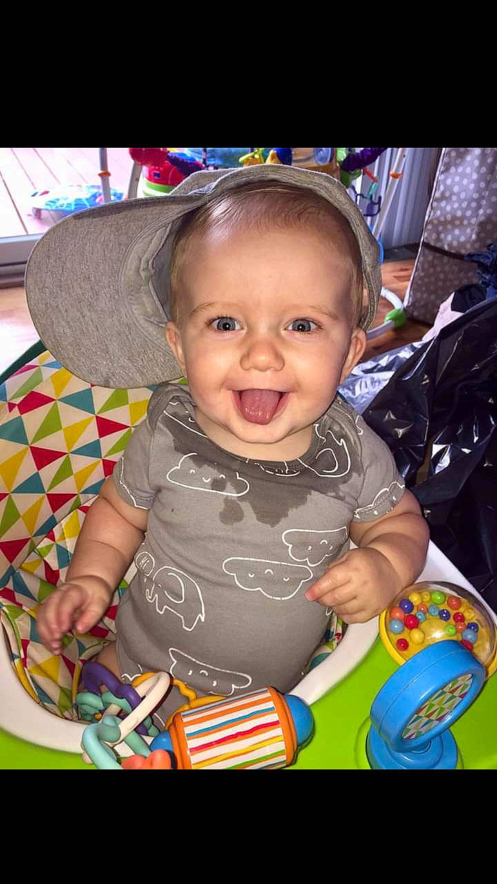 Joseph joined the competition — help win amazing prizes! baby, baby_products, cheek, child, ear, eye, face, facial_expression, happy, head, iris, joy, nose, person, play, product, sitting, skin, smile, toddler