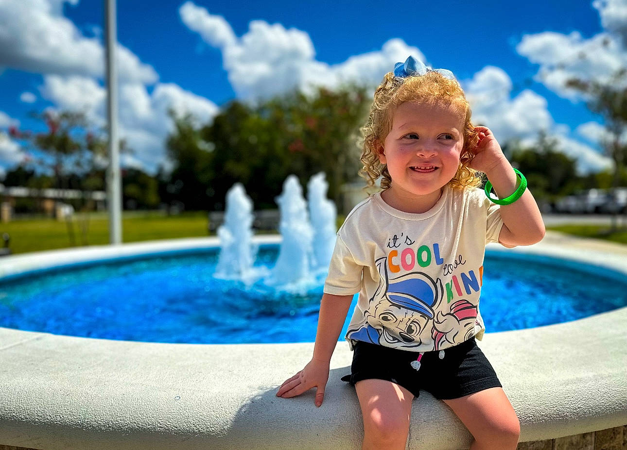 Maisyn is registered to the contest to win money with this photo: aqua, azure, baby, beauty, blue, cloud, electric_blue, fun, grass, happy, joy, leisure, people_in_nature, person, photograph, recreation, sky, smile, summer, toddler