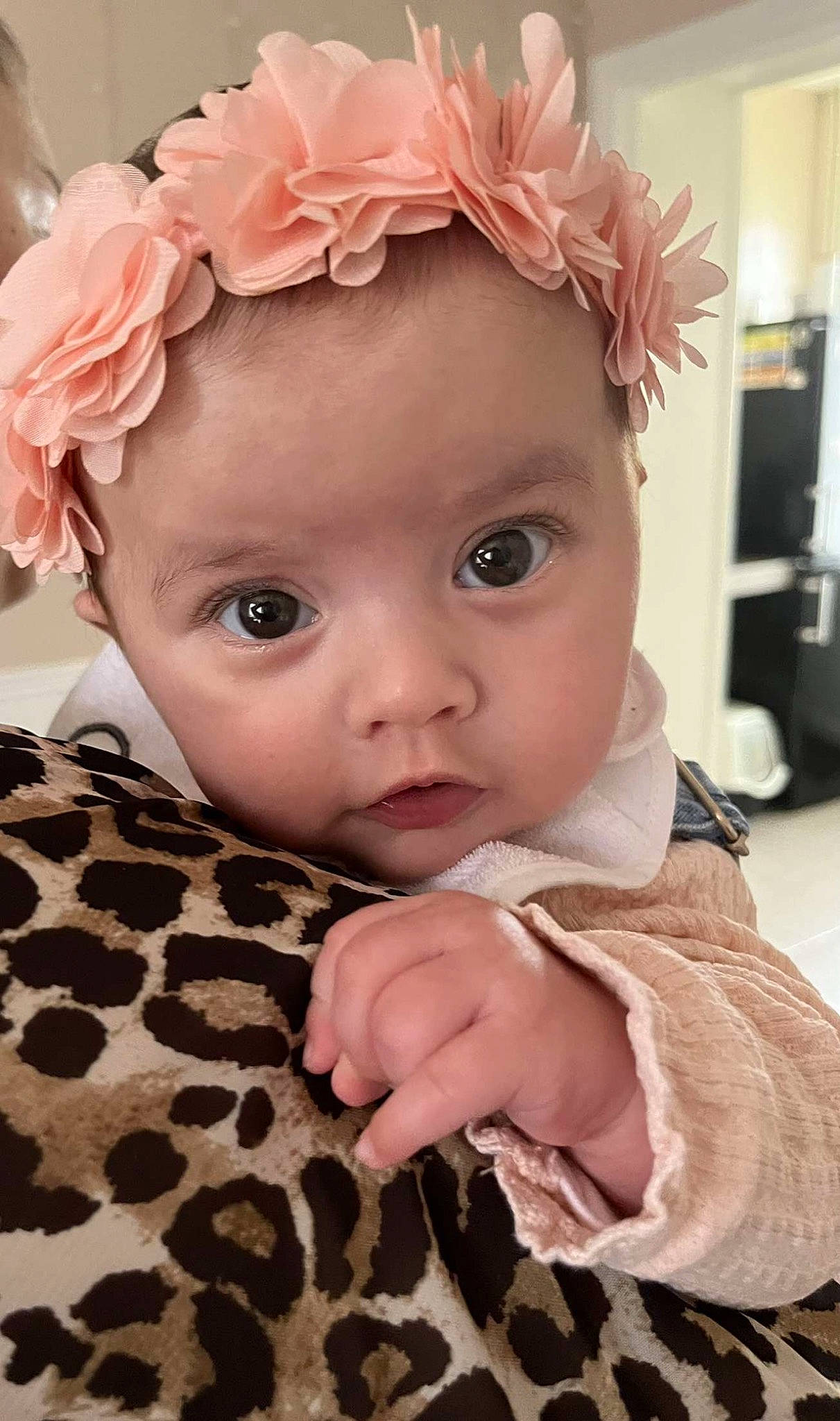 Kamila a rejoint le concours — aidez-le/la à gagner de superbes lots ! baby, baby_toddler_clothing, cheek, ear, eye, eyebrow, eyelash, finger, hairstyle, head, headpiece, iris, lip, nose, person, petal, pink, skin, sleeve, textile