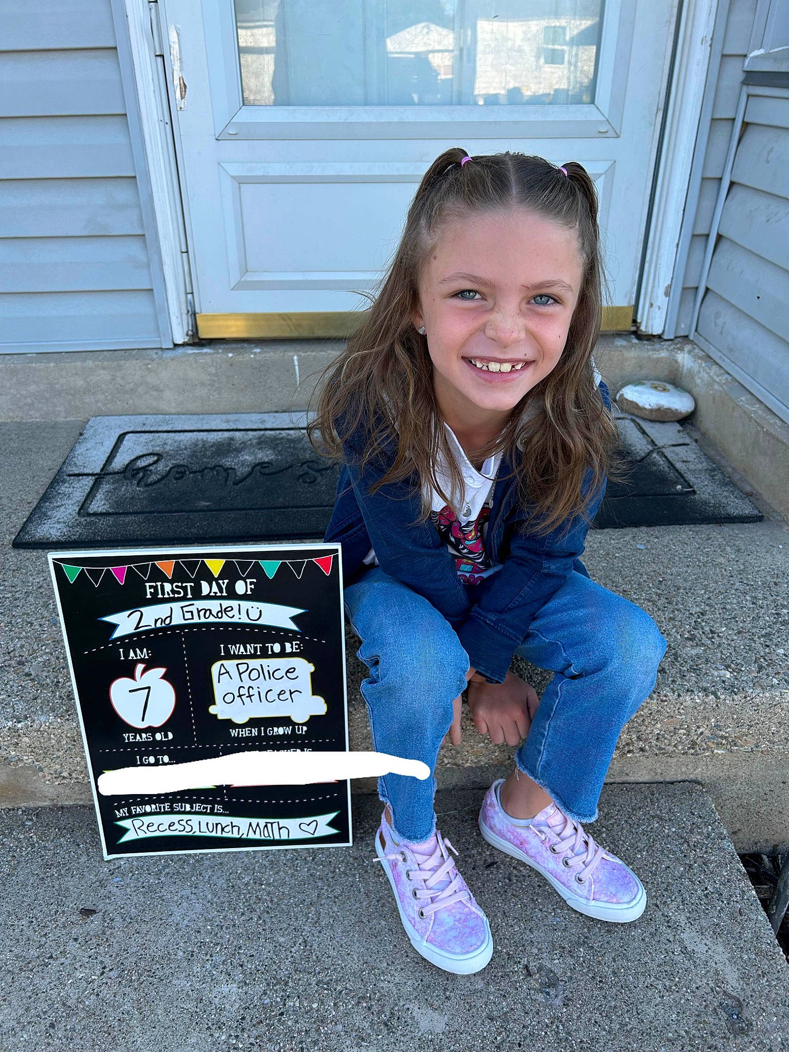 Maddilynn is registered to the contest to win money with this photo: box, child, denim, door, electric_blue, fun, grass, happy, human_leg, joy, knee, laugh, leisure, person, recreation, shoe, sitting, smile, sneakers, sock