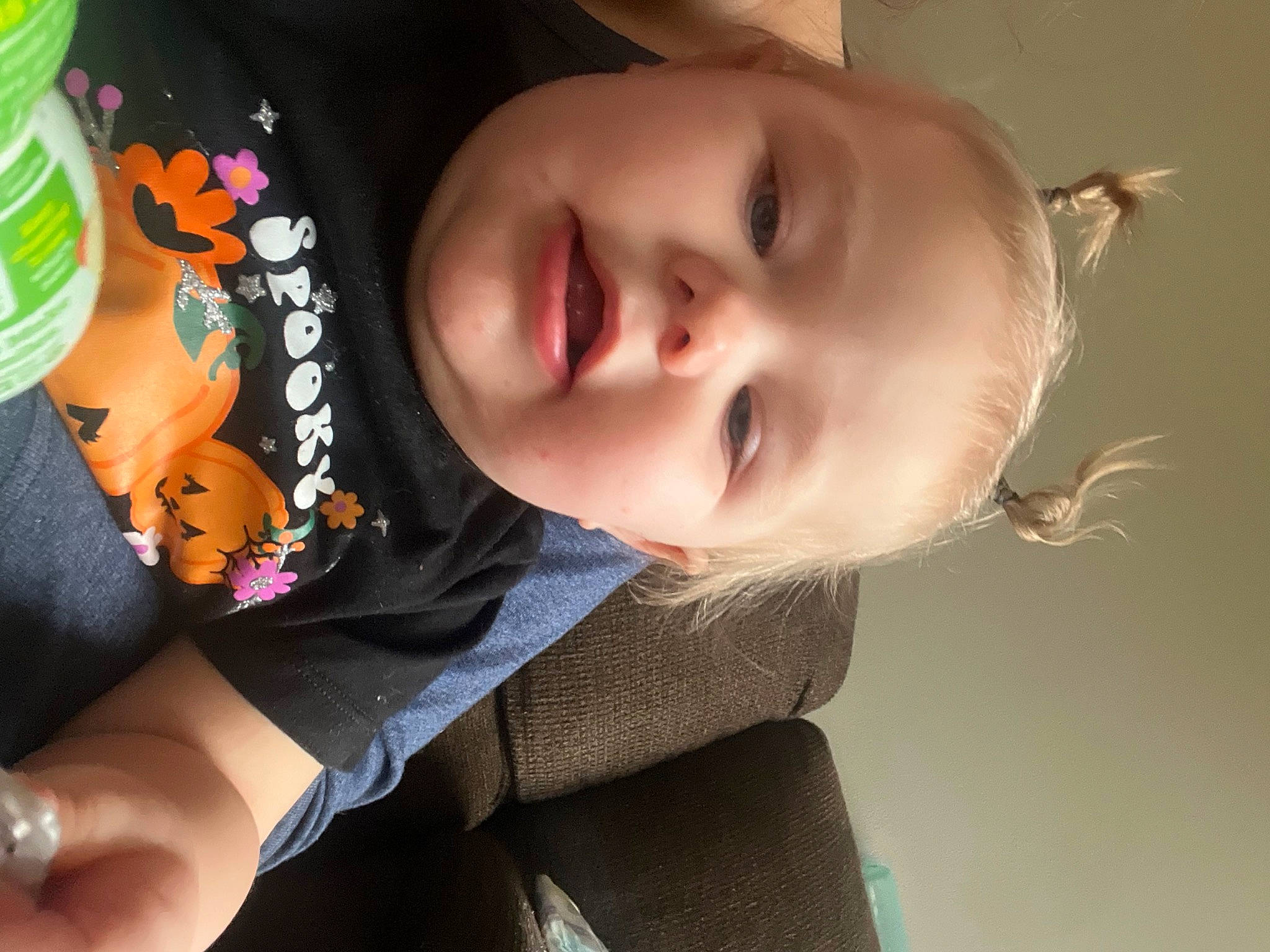 Deanna is registered to the contest to win money with this photo: baby, baby_products, baby_toddler_clothing, cheek, cool, ear, eyelash, finger, gesture, hand, happy, iris, lip, mouth, neck, nose, person, skin, sleeve, smile