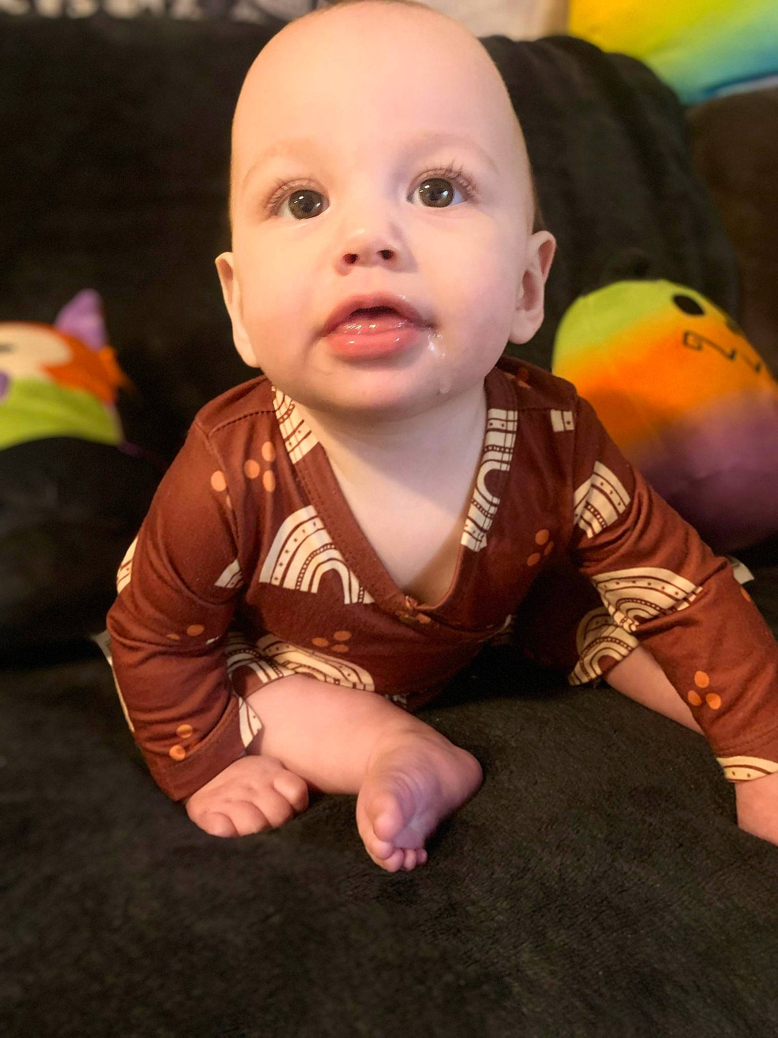 Amelia-mae joined the competition — help win amazing prizes! baby, baby_toddler_clothing, cheek, child, comfort, eye, face, flash_photography, floor, flooring, fun, happy, nose, person, room, sitting, skin, sleeve, smile, toddler