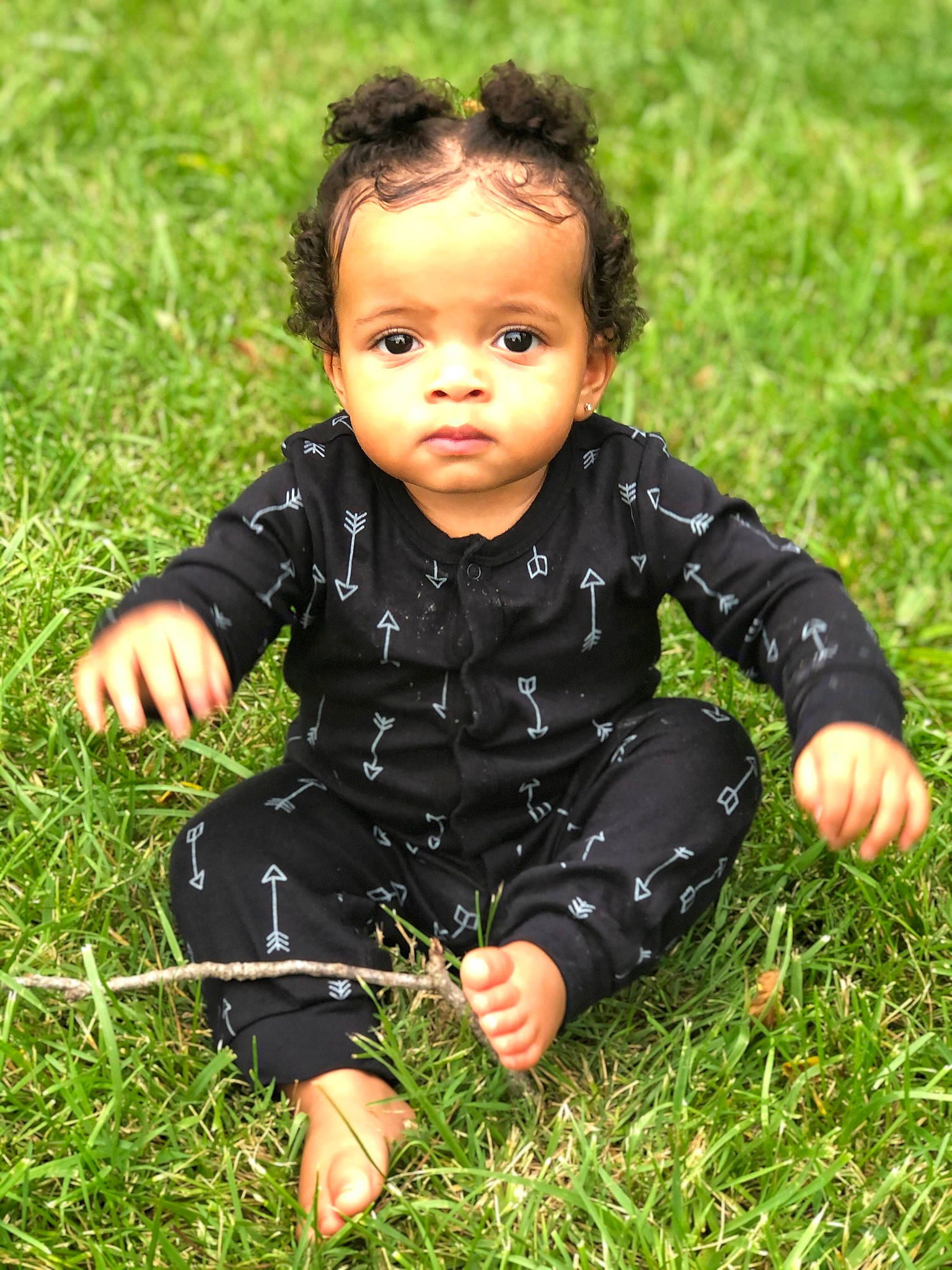 Maliyah joined the competition — help win amazing prizes! baby_toddler_clothing, child, eye, flash_photography, fun, grass, grass_family, grassland, happy, head, lawn, leaf, meadow, people_in_nature, person, plant, prairie, sitting, sleeve, sunlight