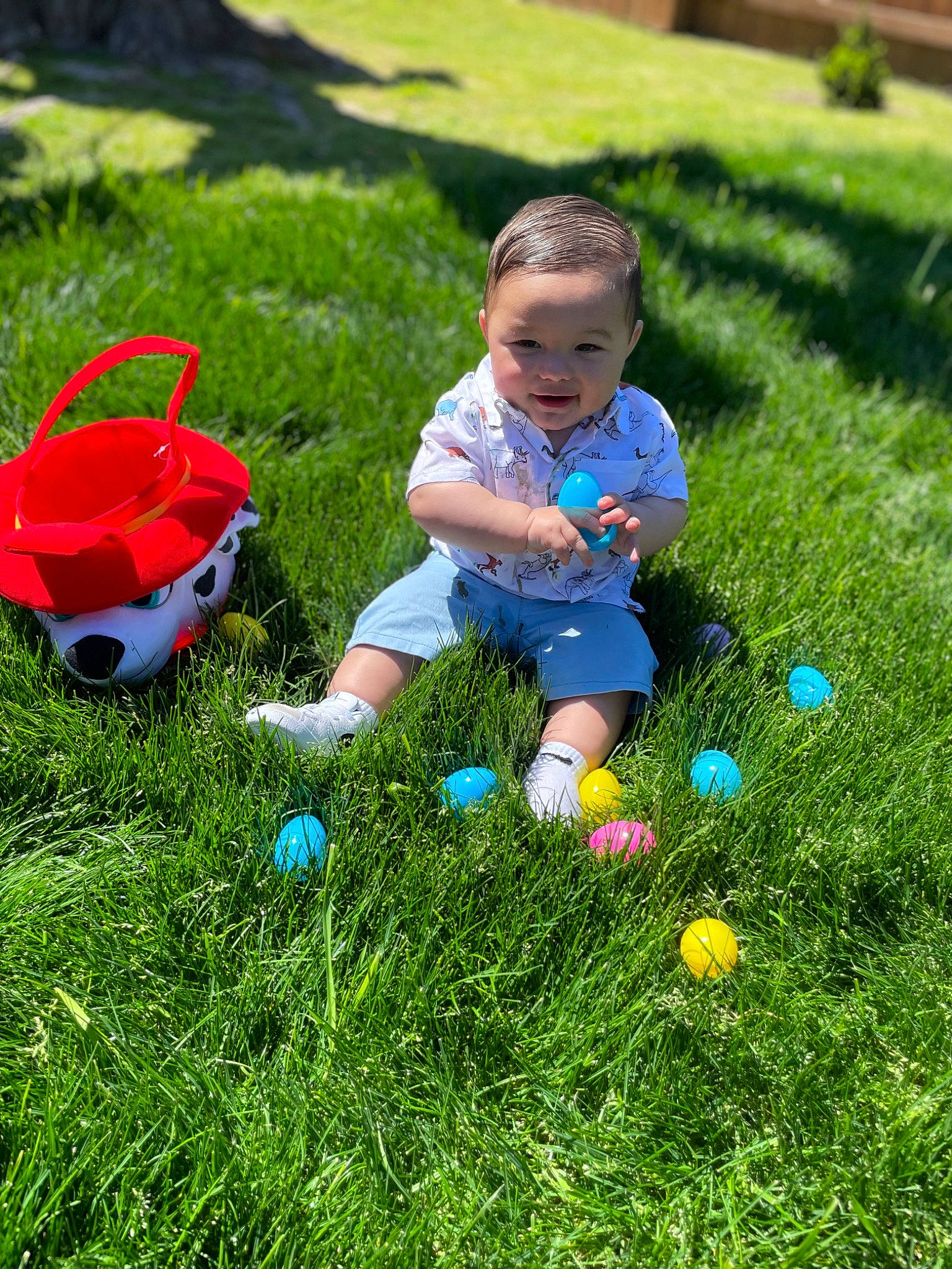 Brodie is registered to the contest to win money with this photo: baby, ball, fun, grass, grass_family, grassland, happy, landscape, leaf, leisure, meadow, natural_environment, nature, people_in_nature, person, plant, public_space, recreation, summer, toddler