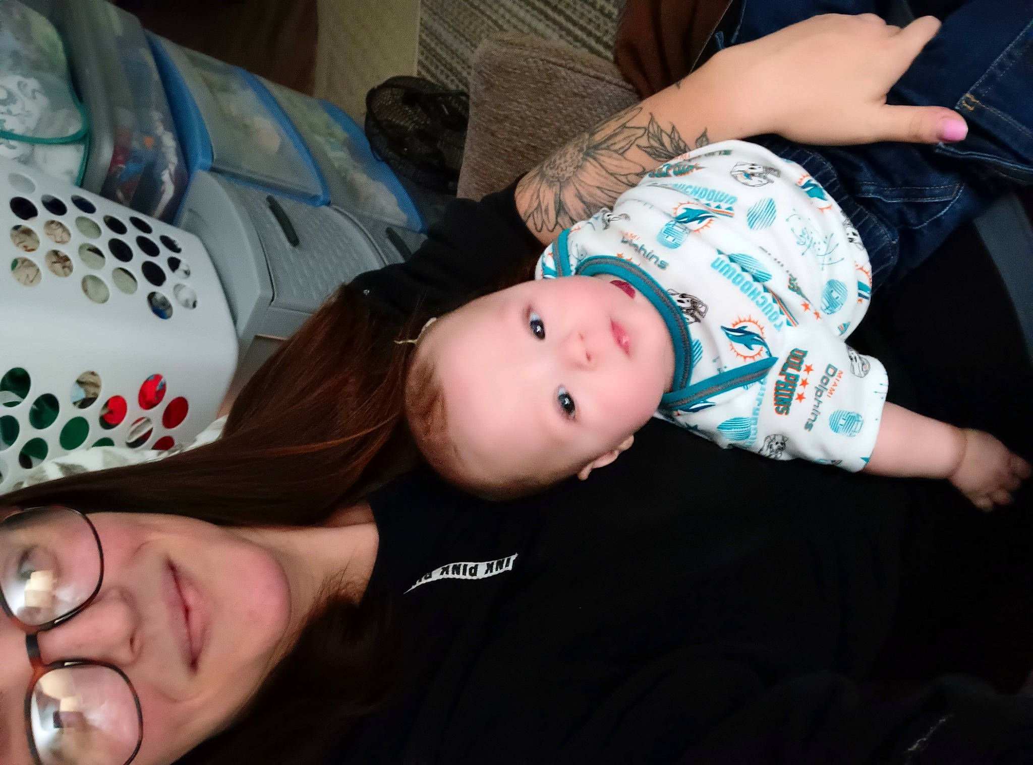 Damian joined the competition — help win amazing prizes! baby, baby_toddler_clothing, cheek, child, comfort, flash_photography, fun, glasses, hat, headwear, joy, mouth, pattern, person, smile, t_shirt, thigh, toddler