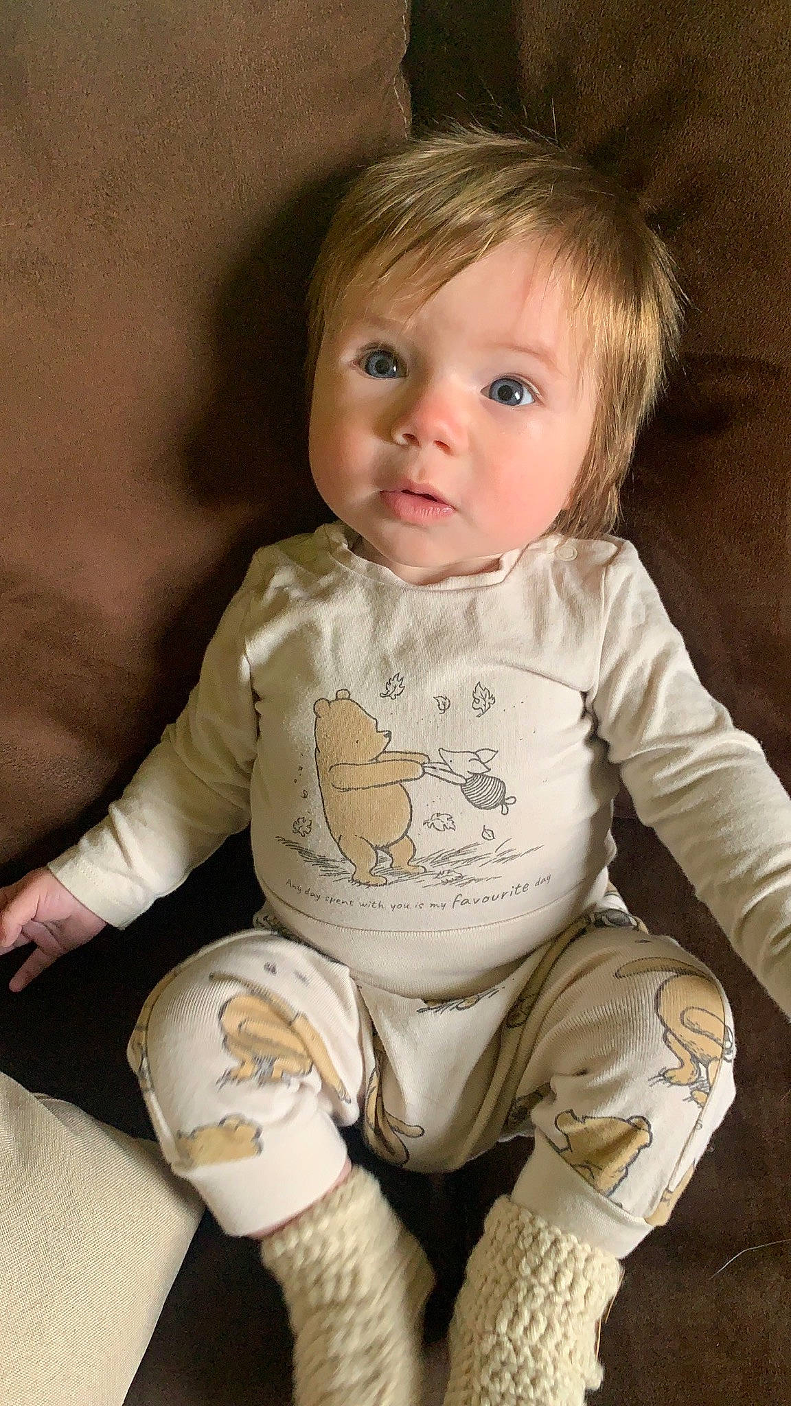 Sterling joined the competition — help win amazing prizes! arm, baby, baby_toddler_clothing, blond, cheek, child, chin, comfort, eye, face, finger, hair, hairstyle, head, human_body, iris, nose, person, skin, sleeve