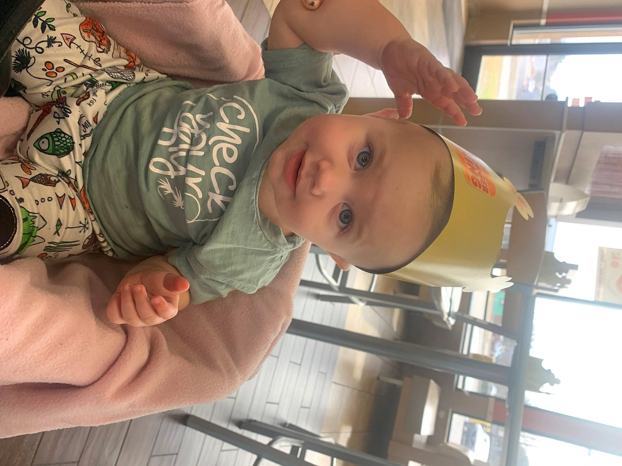 Harper joined the competition — help win amazing prizes! abdomen, arm, baby, baby_products, baby_toddler_clothing, cheek, chest, child, elbow, finger, gesture, hand, happy, nose, person, smile, stomach, thumb, toddler, trunk