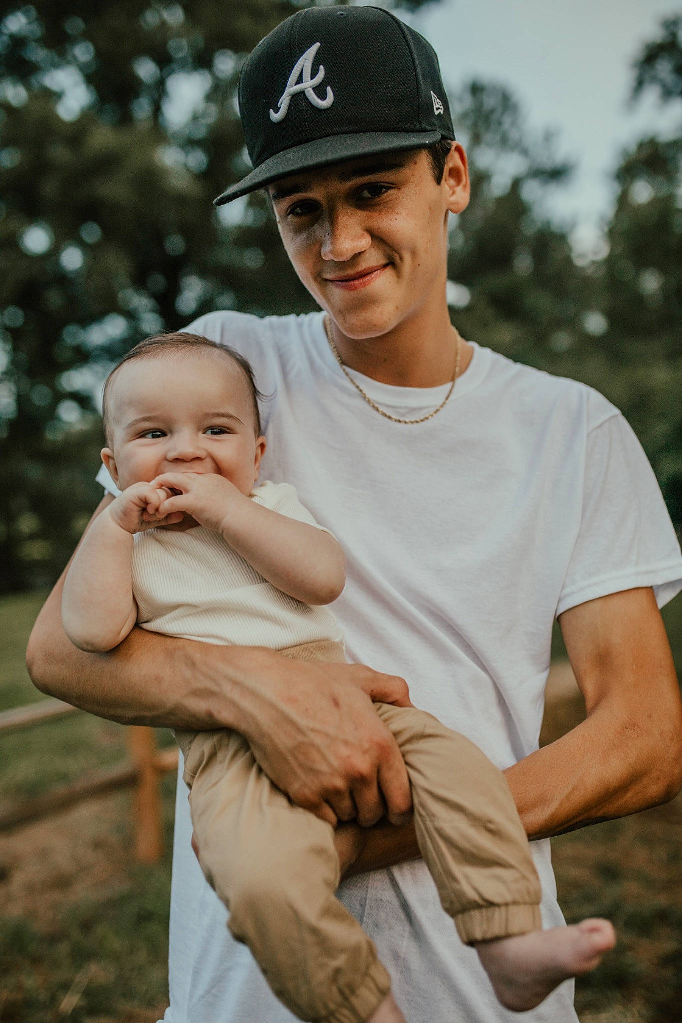 Brantley joined the competition — help win amazing prizes! arm, baby, baseball_cap, cap, child, elbow, face, flash_photography, fun, gesture, grass, happy, headwear, joy, muscle, people_in_nature, person, sleeve, smile, t_shirt