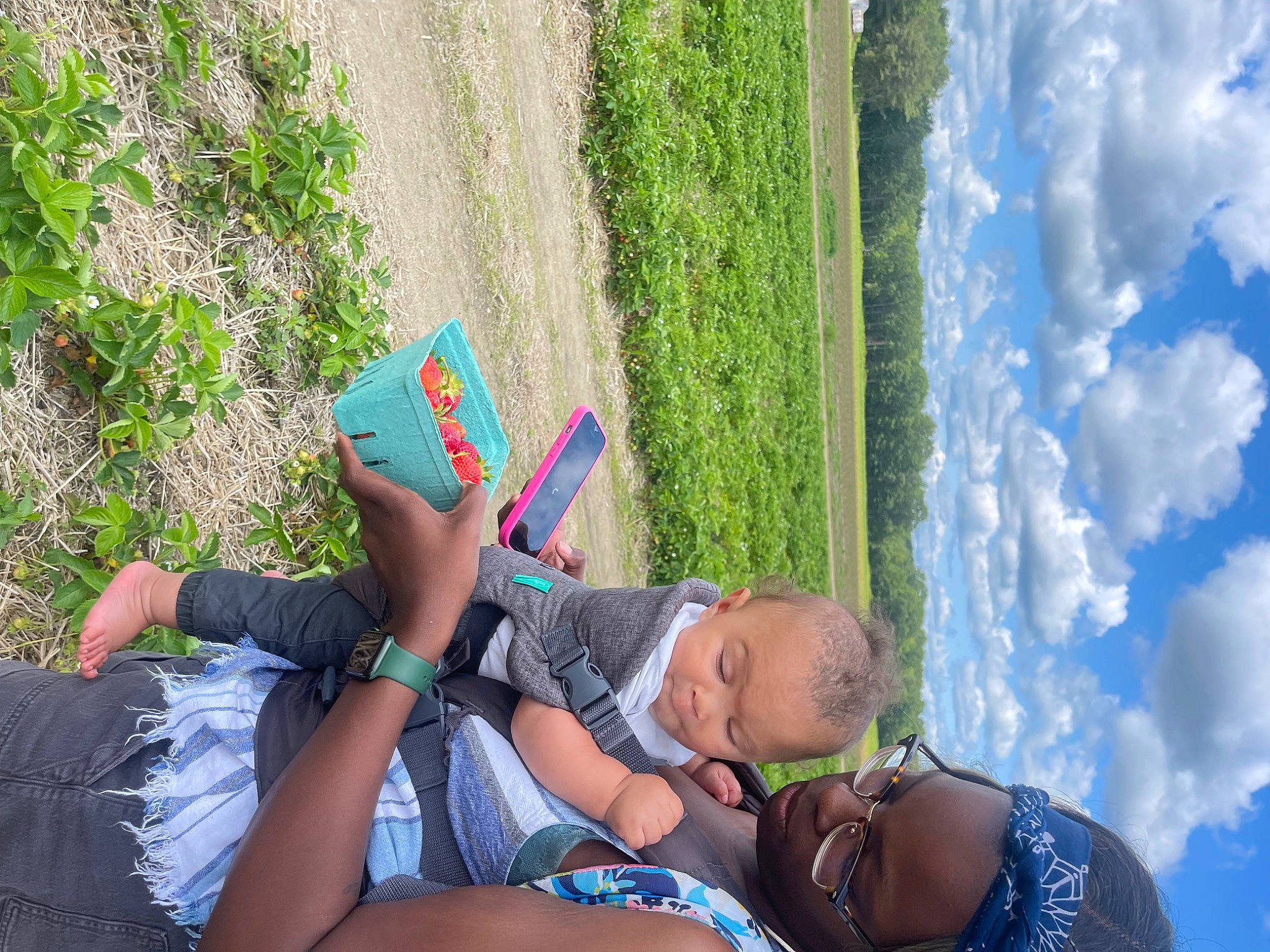 Kaiden is registered to the contest to win money with this photo: azure, blue, cloud, daytime, finger, fun, grass, happy, knee, leg, leisure, nature, people_in_nature, person, plant, recreation, sky, summer, sunglasses, thigh