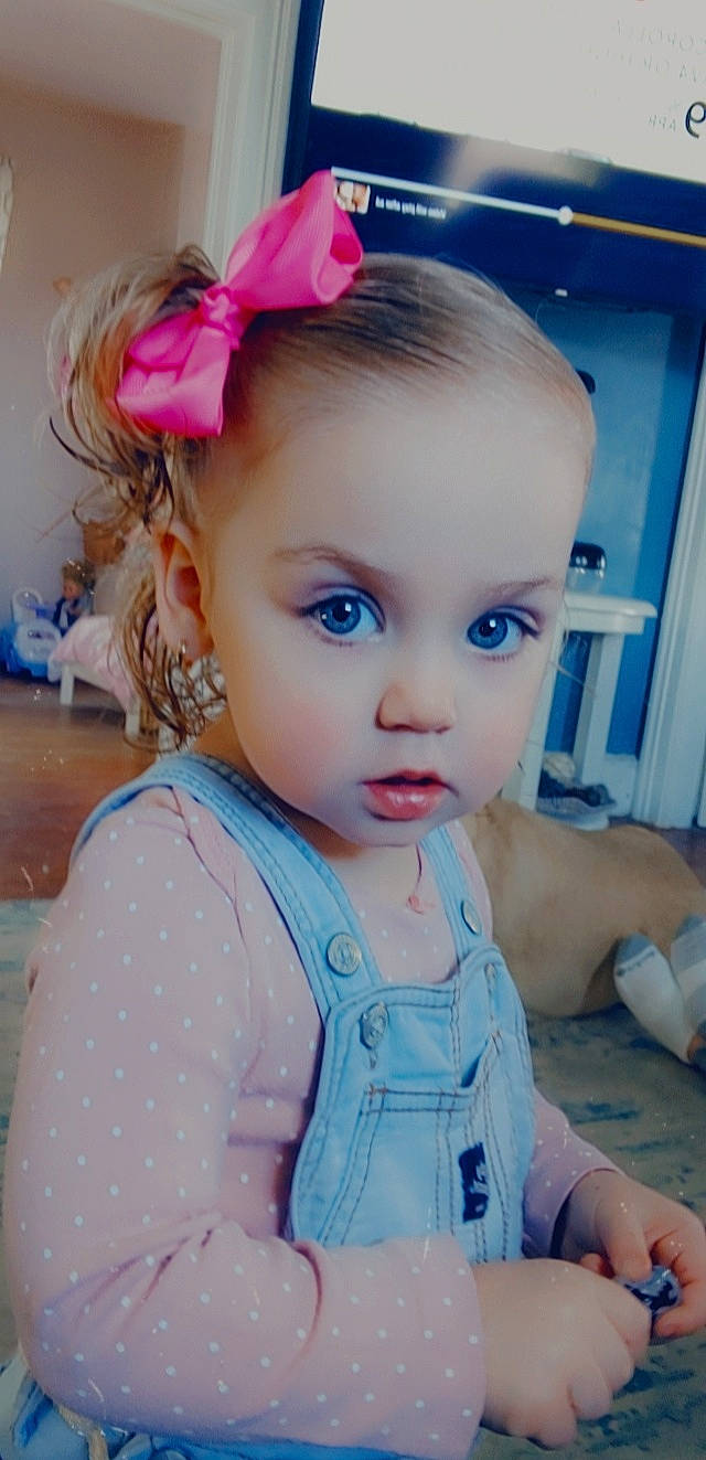 Maddelynn joined the competition — help win amazing prizes! baby_toddler_clothing, blue, cheek, child, chin, cool, ear, electric_blue, eyebrow, eyelash, headgear, iris, lip, neck, nose, person, pink, purple, skin, sleeve