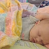 Alina is registered to the contest to win money with this photo: baby, sleeping, blanket, pastel_colors, infant, cozy, pillow, bed, peaceful, child, soft_fabric, home, relaxation, nap, cute, rest, toddler, comfort, indoor, portrait