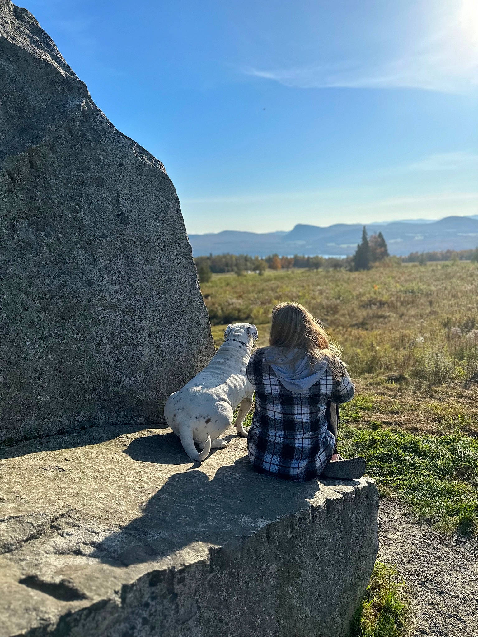 Dino joined the competition — help win amazing prizes! bedrock, cloud, grass, grassland, hill, horizon, landscape, leisure, luggage_and_bags, mountain, mountain_range, outcrop, people_in_nature, recreation, rock, shadow, sitting, sky, soil, toddler