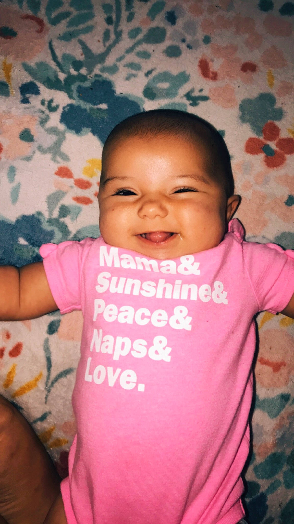 Amaya joined the competition — help win amazing prizes! baby_toddler_clothing, cheek, chin, eye, eyebrow, face, facial_expression, forehead, hair, happy, head, lip, mouth, neck, nose, person, skin, sleeve, smile, standing